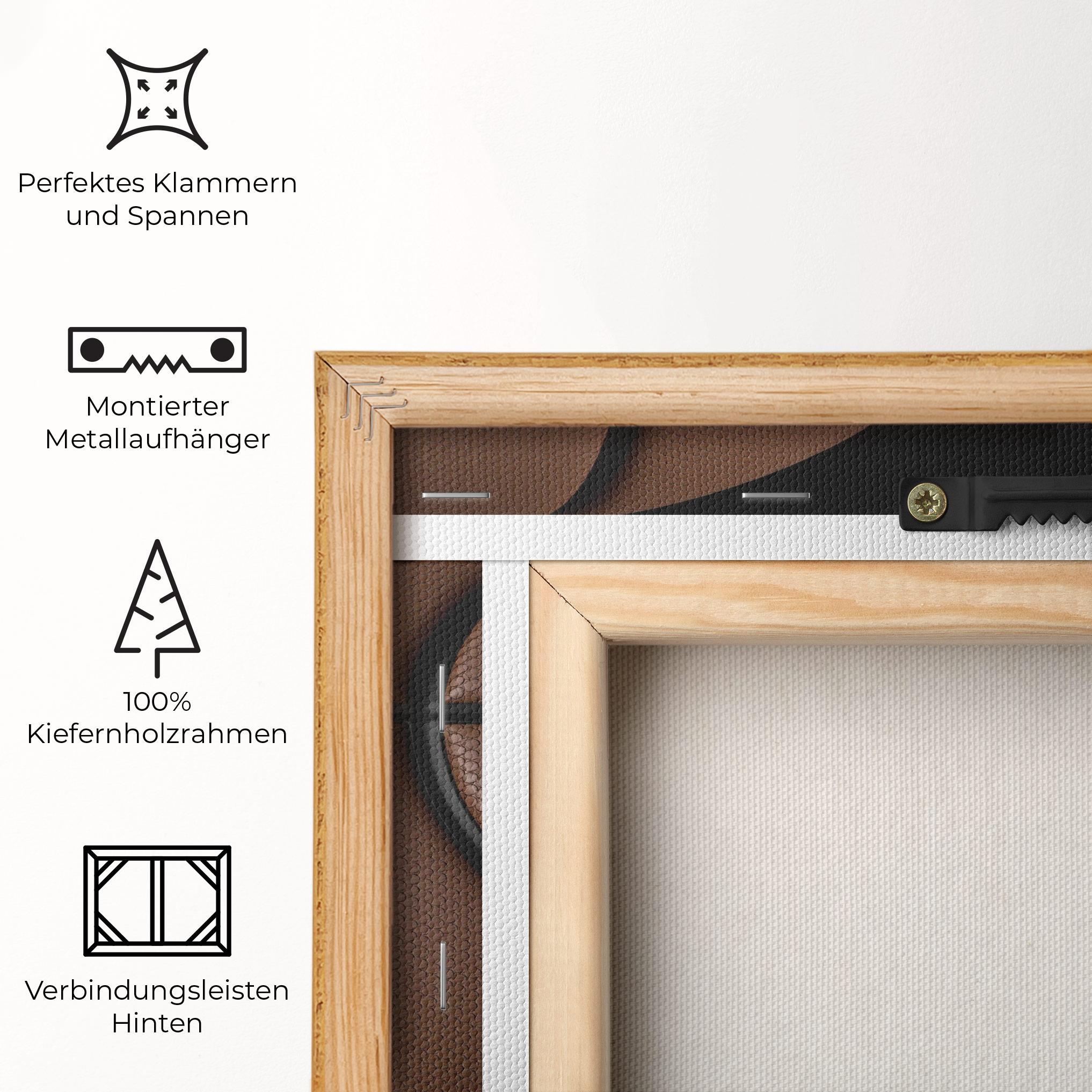 Leinwandbild 3d Basketball Ball mockup 5