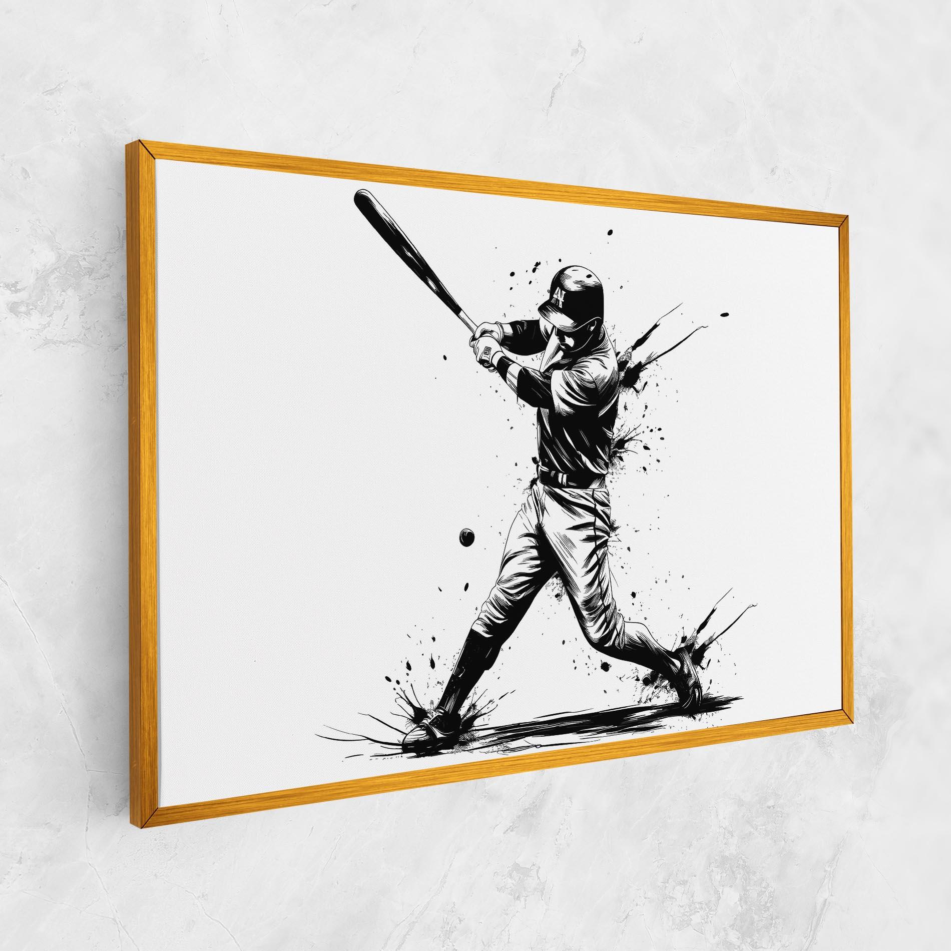 Leinwandbild Baseball Splash mockup 1