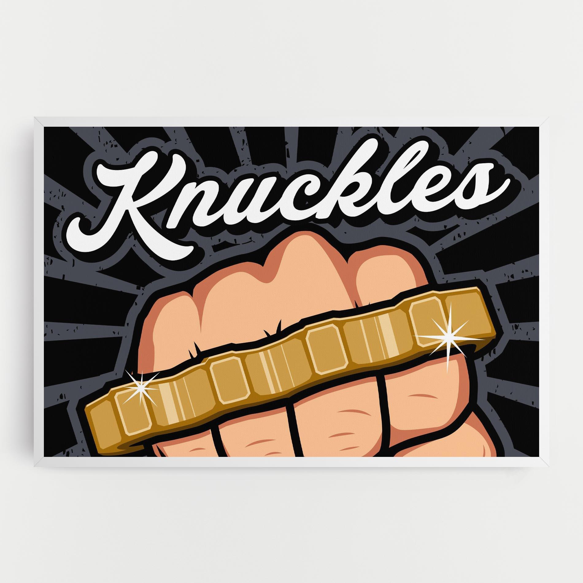 Leinwandbild Knuckles mockup 0