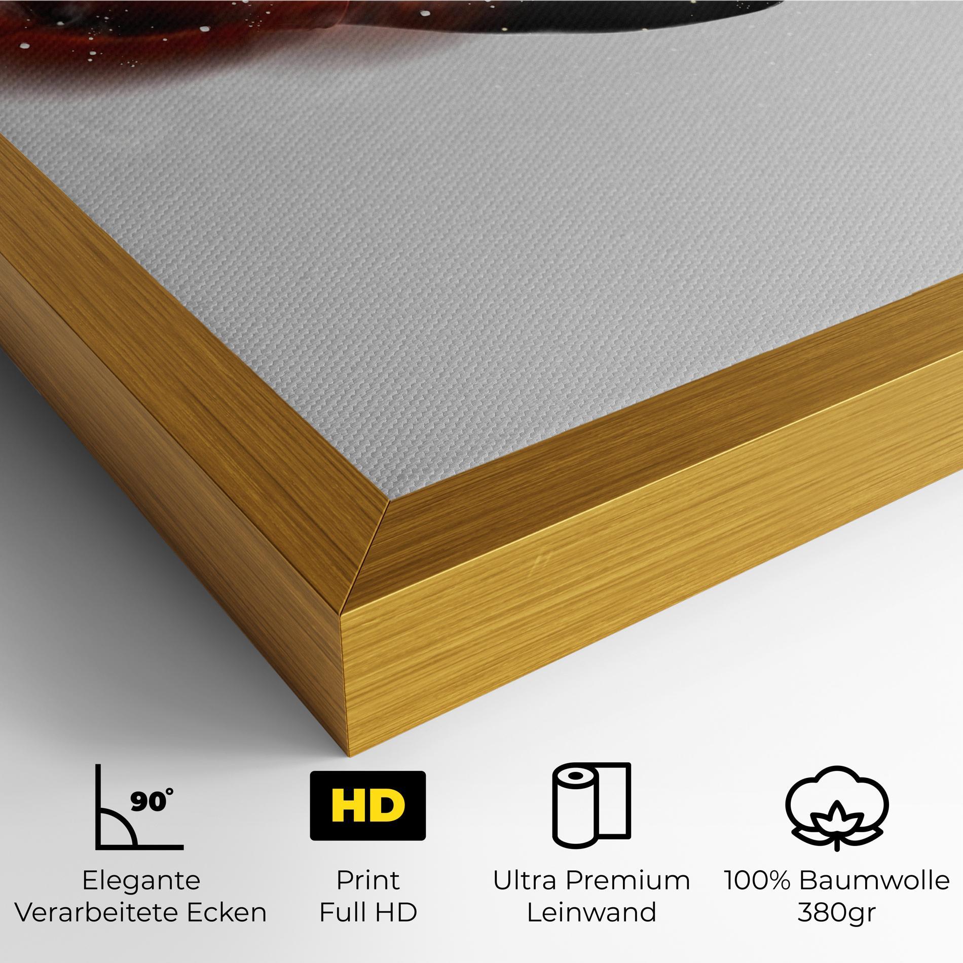 Leinwandbild Red Smoke Box mockup 4