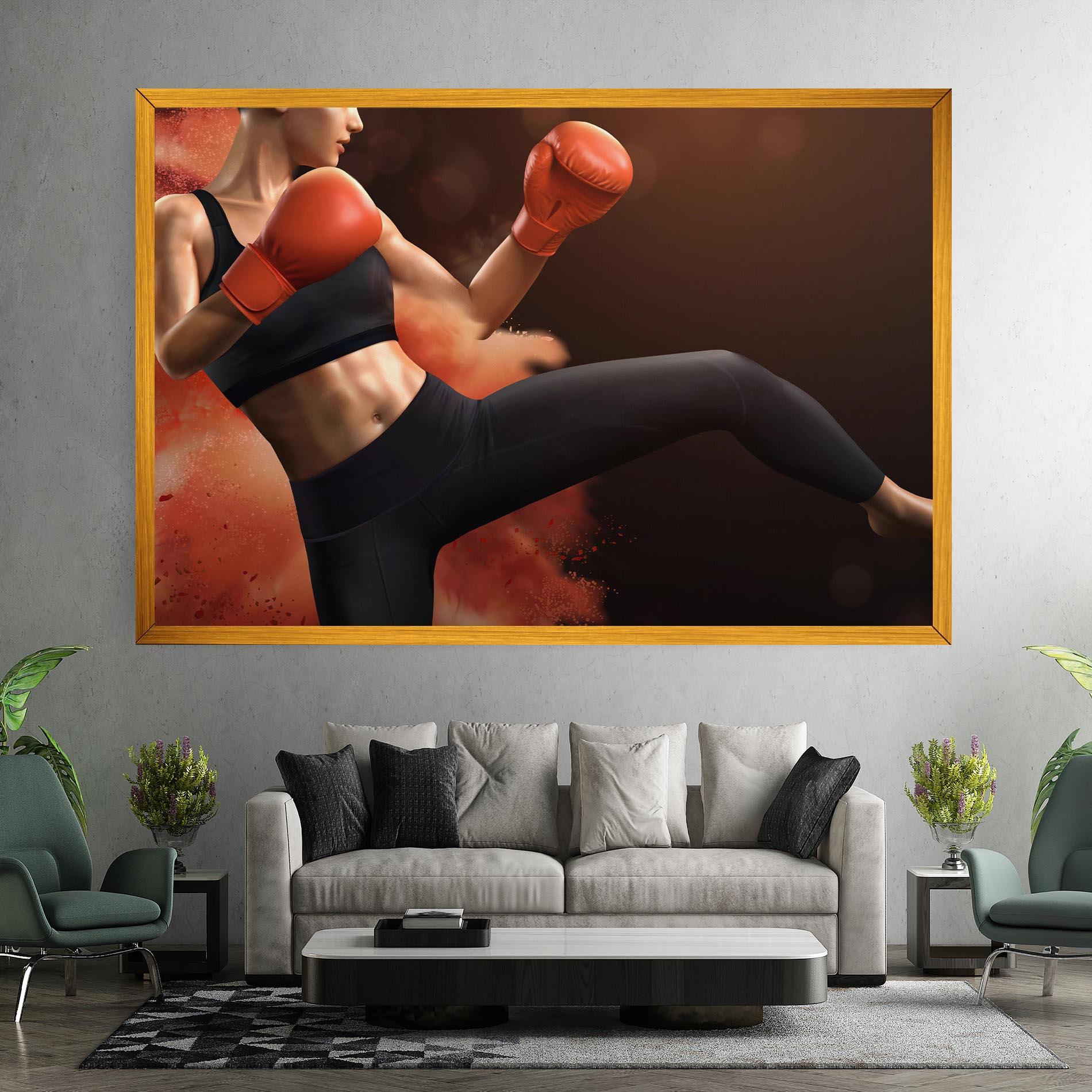 Leinwandbild Woman Box mockup 7