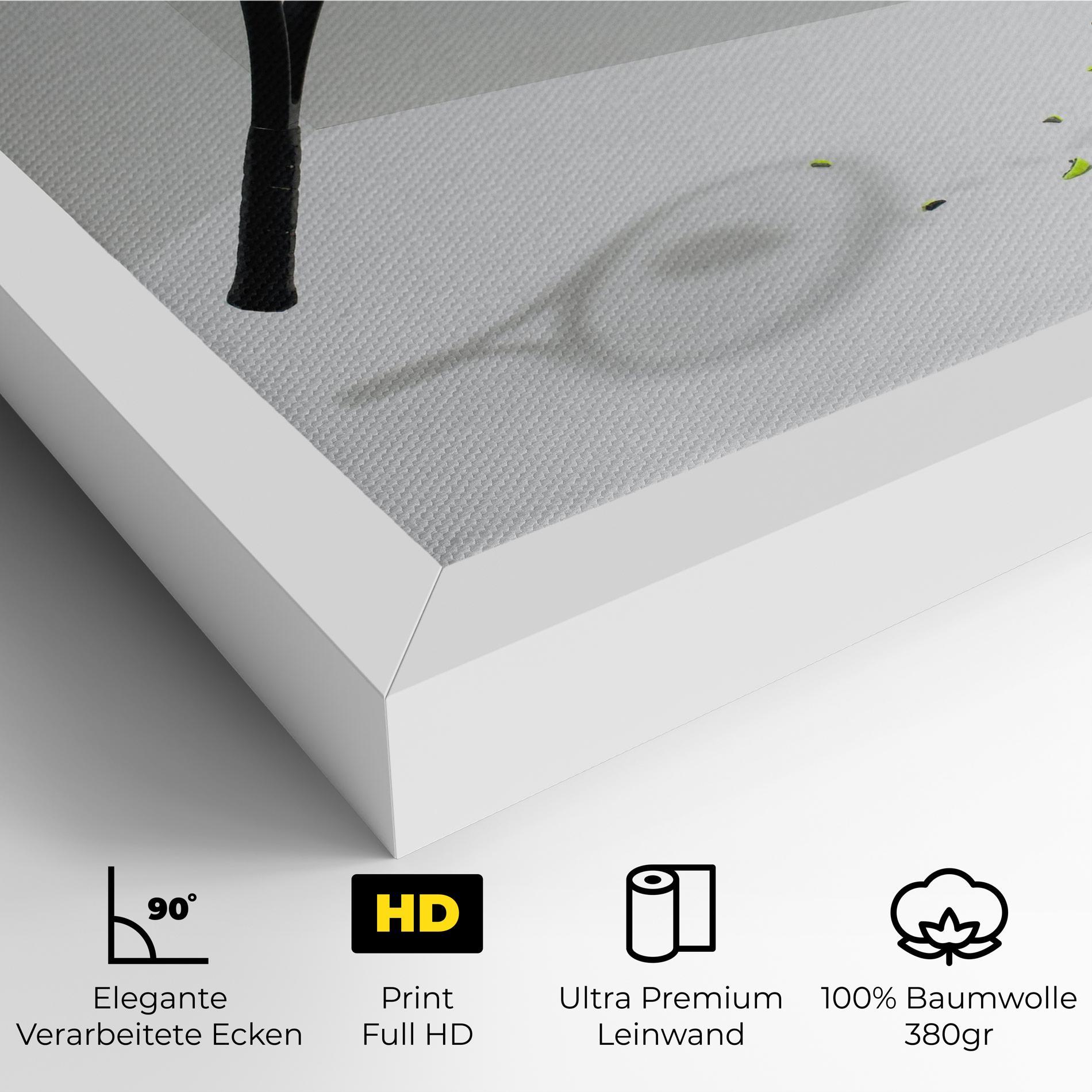 Leinwandbild Broken Tennis Ball mockup 4