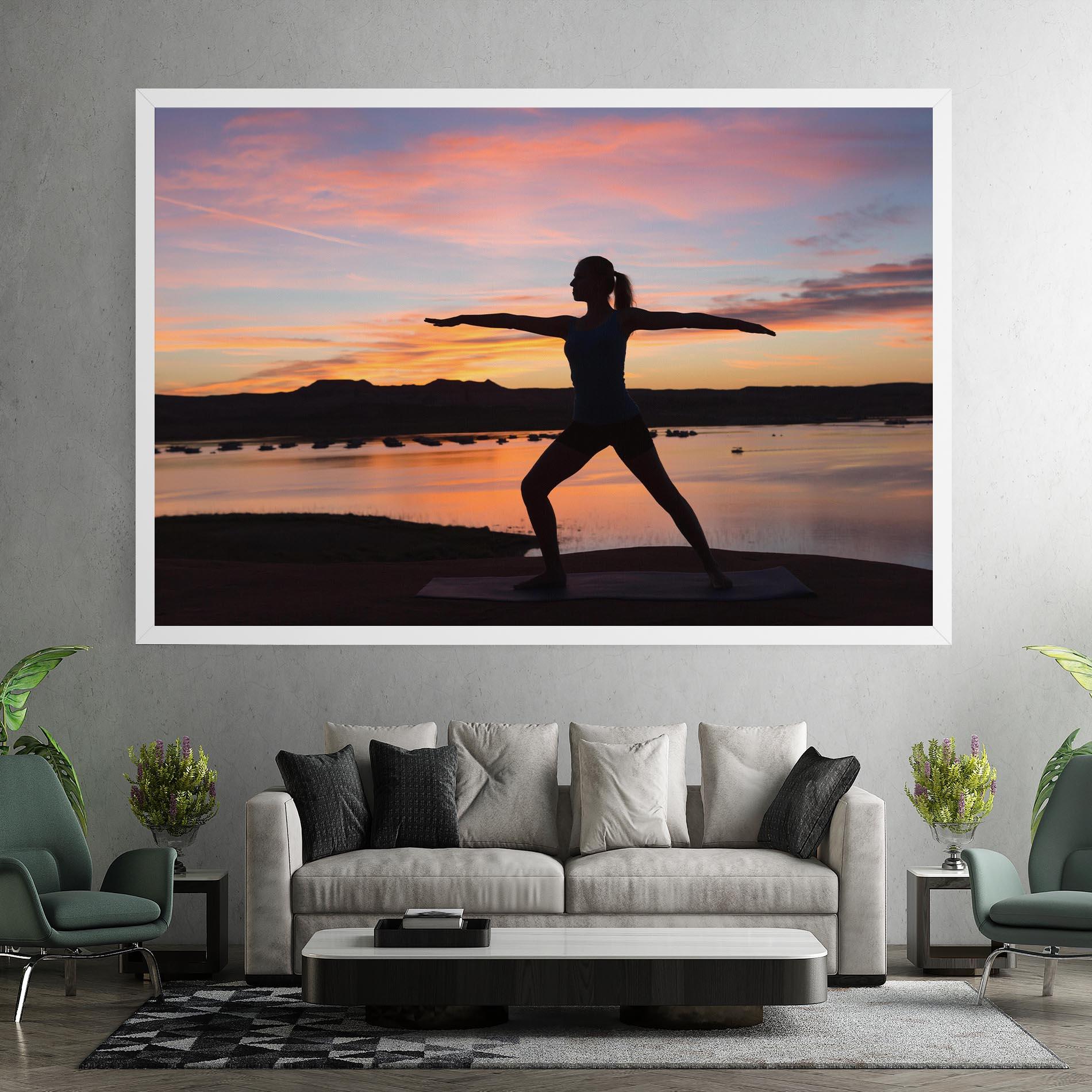 Leinwandbild Morning Yoga mockup 7