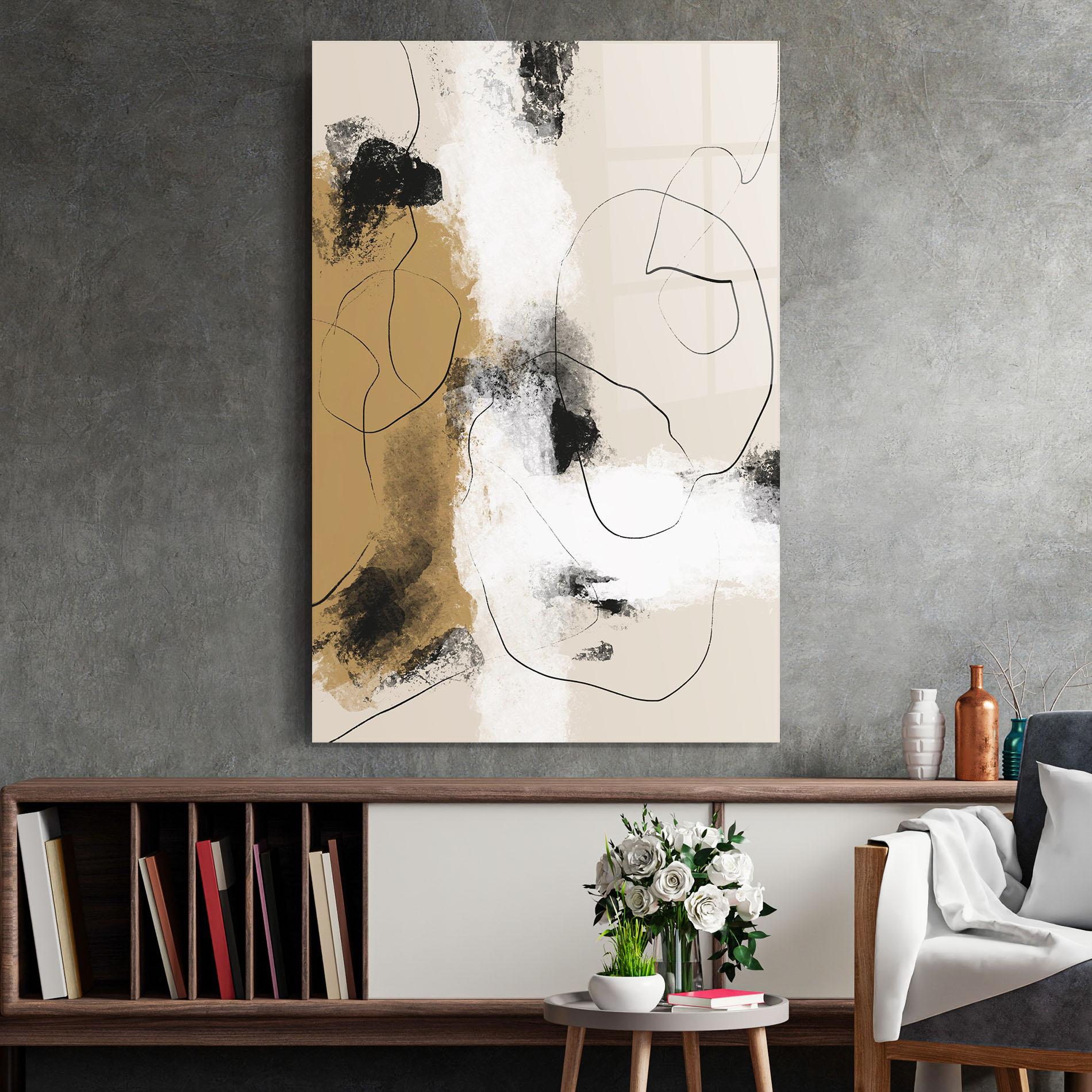 Glasbild Unique Acrylic Paintings mockup 2