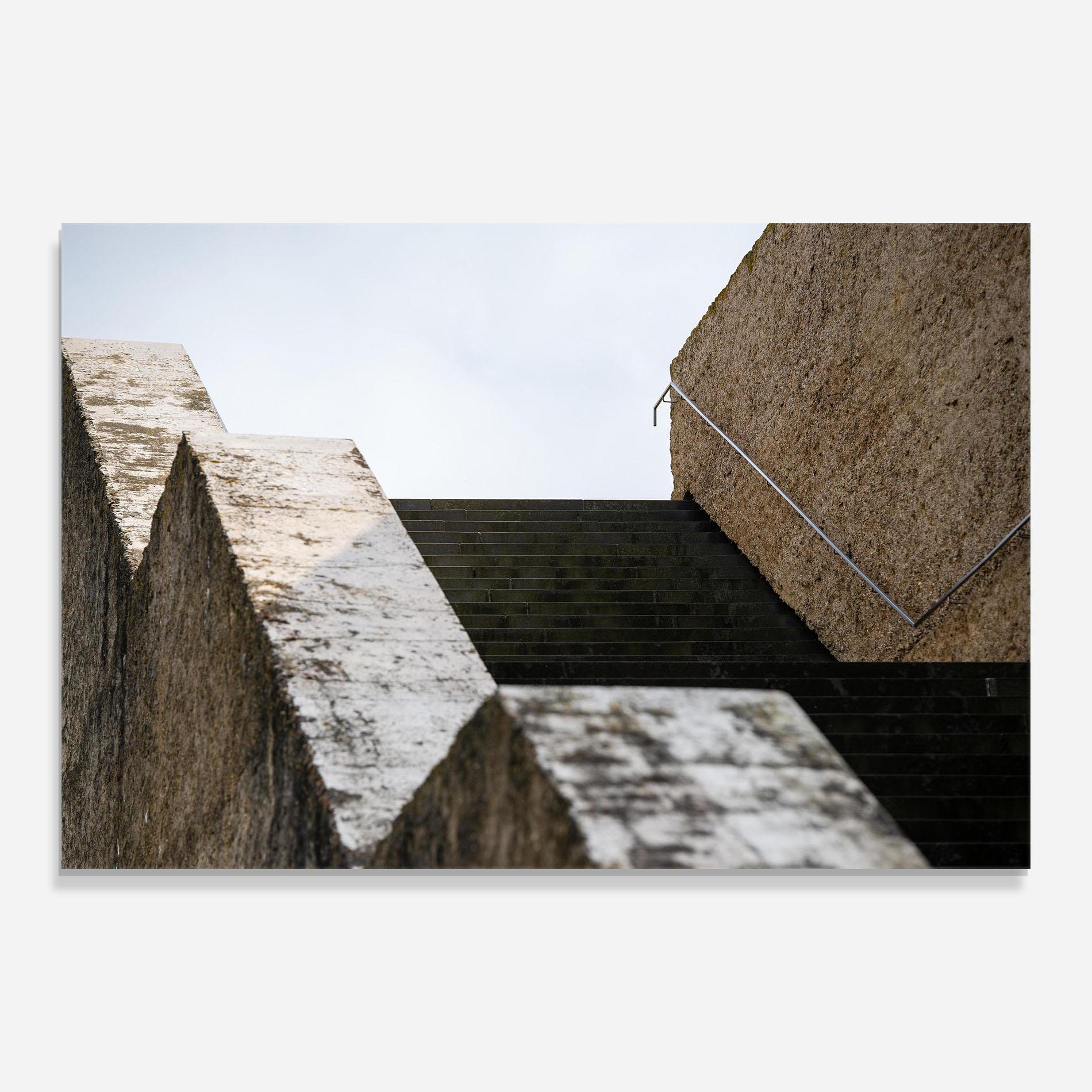 Glasbild Black Stairs mockup 0