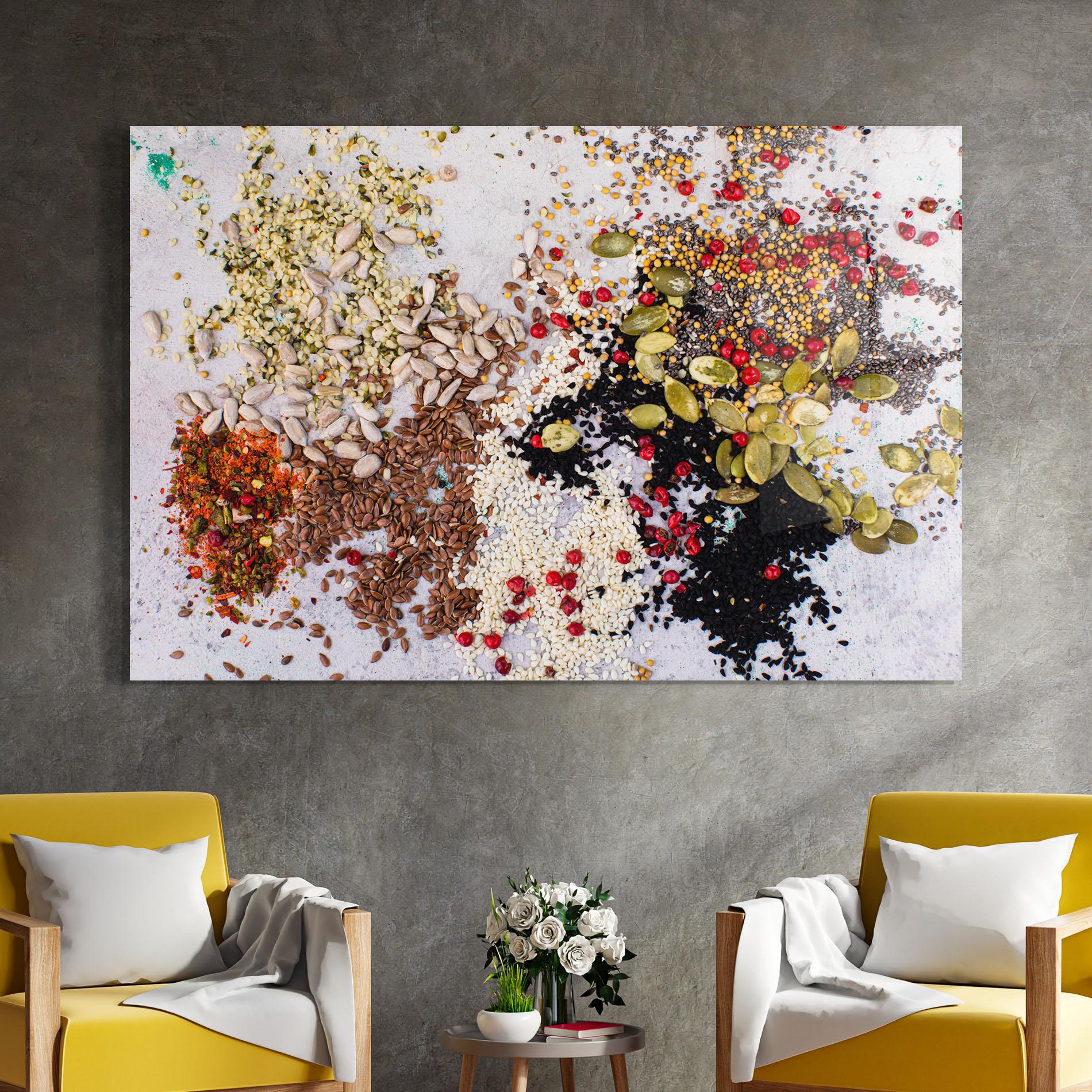 Glasbild Different Seeds mockup 4