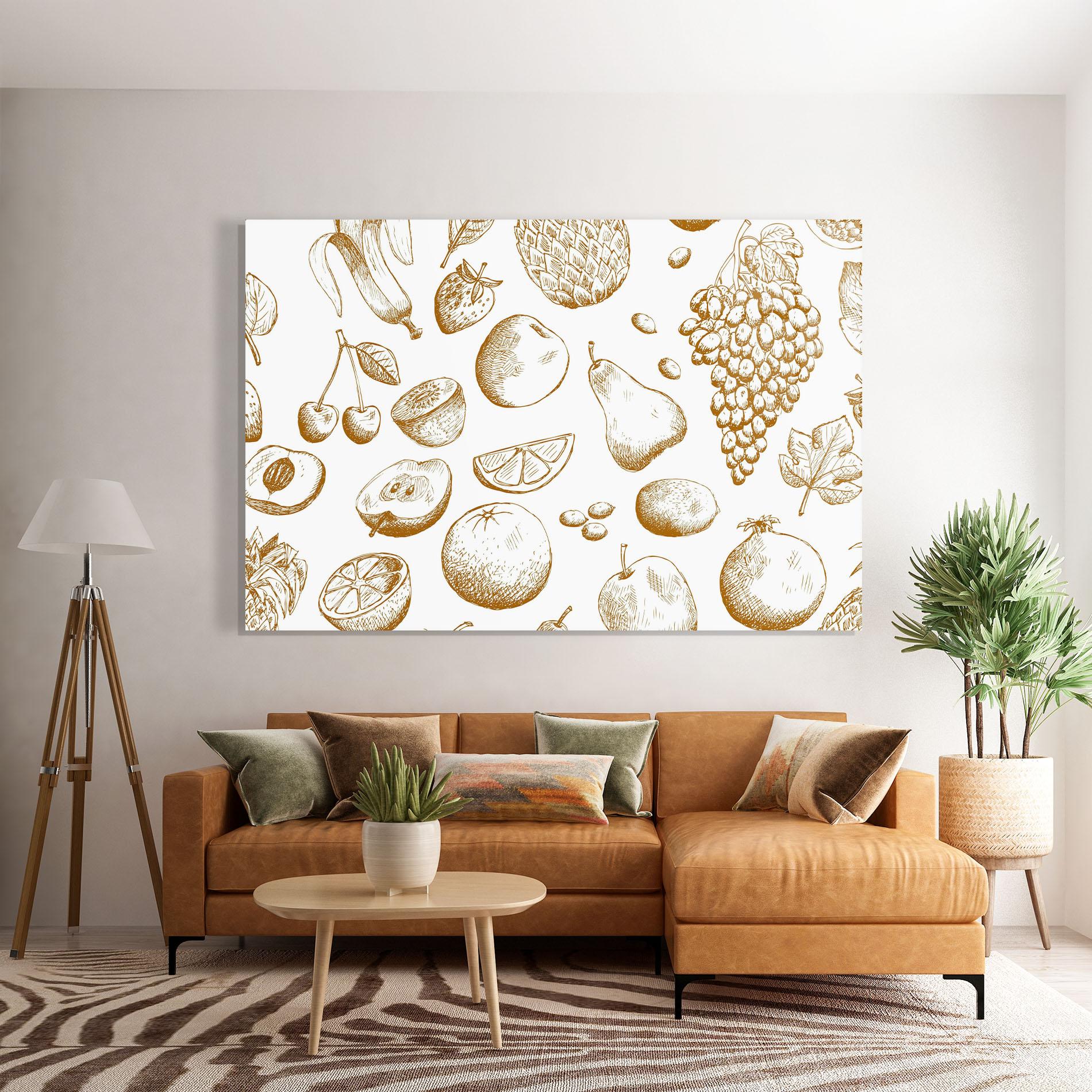 Glasbild Floating Fruits mockup 7