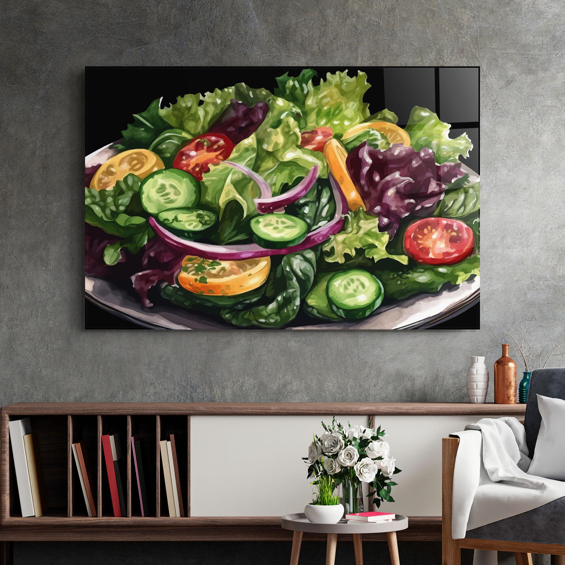 Glasbild Cucumber Salad mockup 2