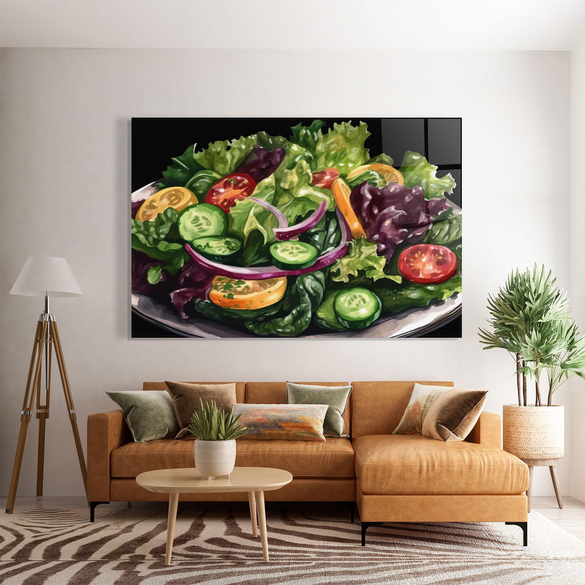 Glasbild Cucumber Salad mockup 7