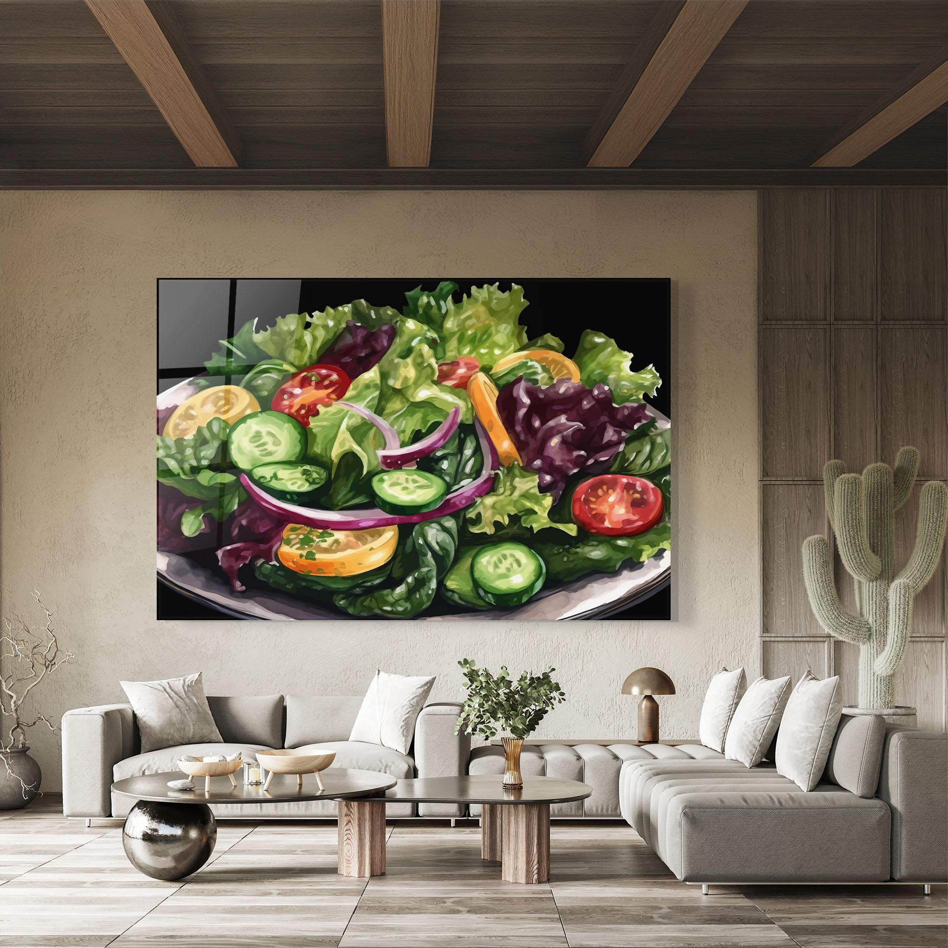 Glasbild Cucumber Salad mockup 8