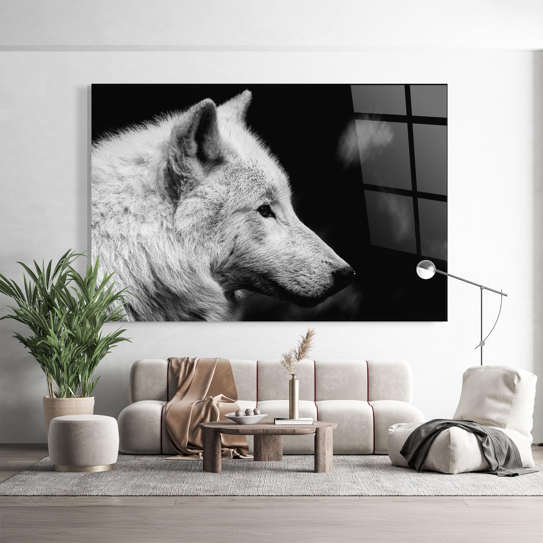 Glasbild Grey Wolf mockup 9