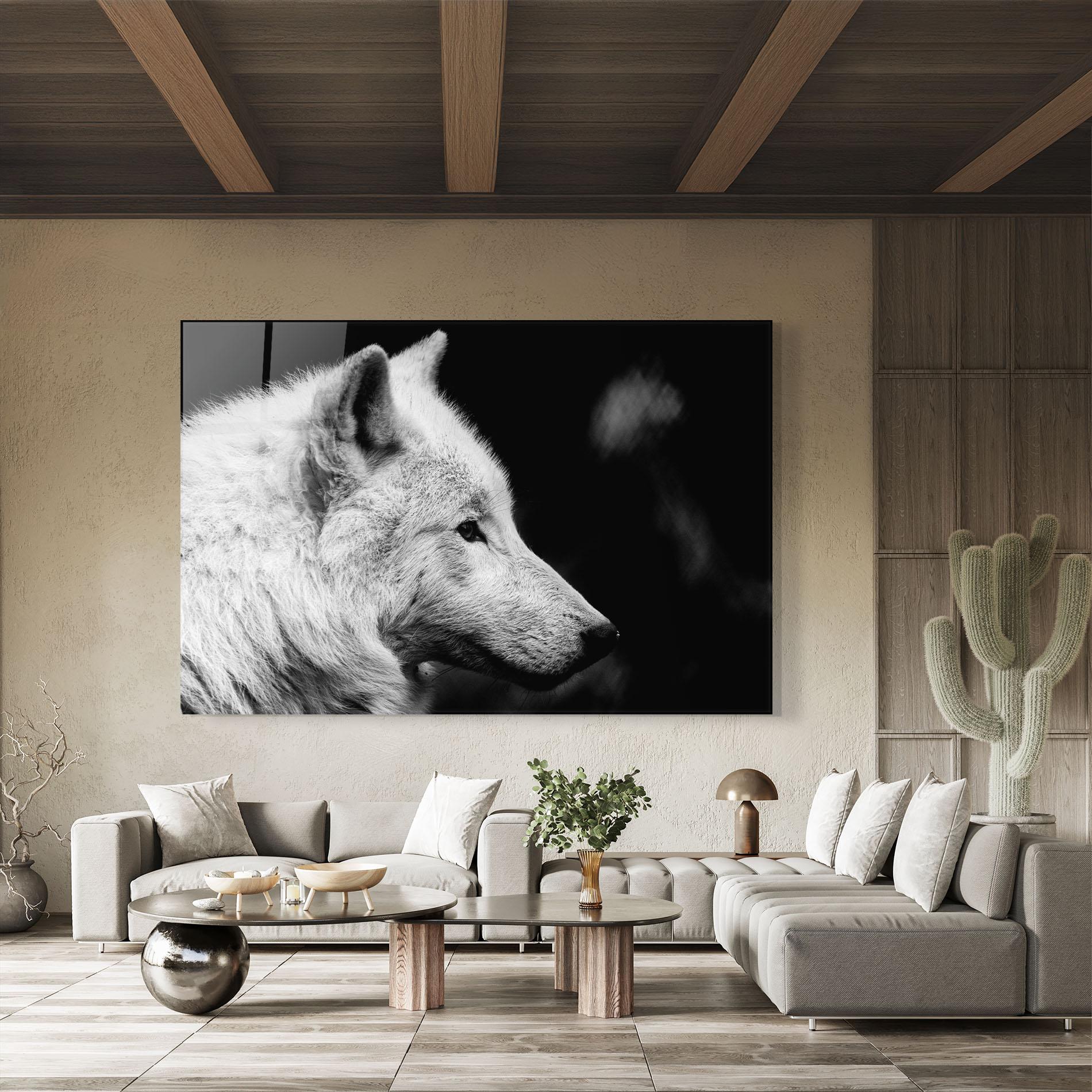 Glasbild Grey Wolf mockup 8