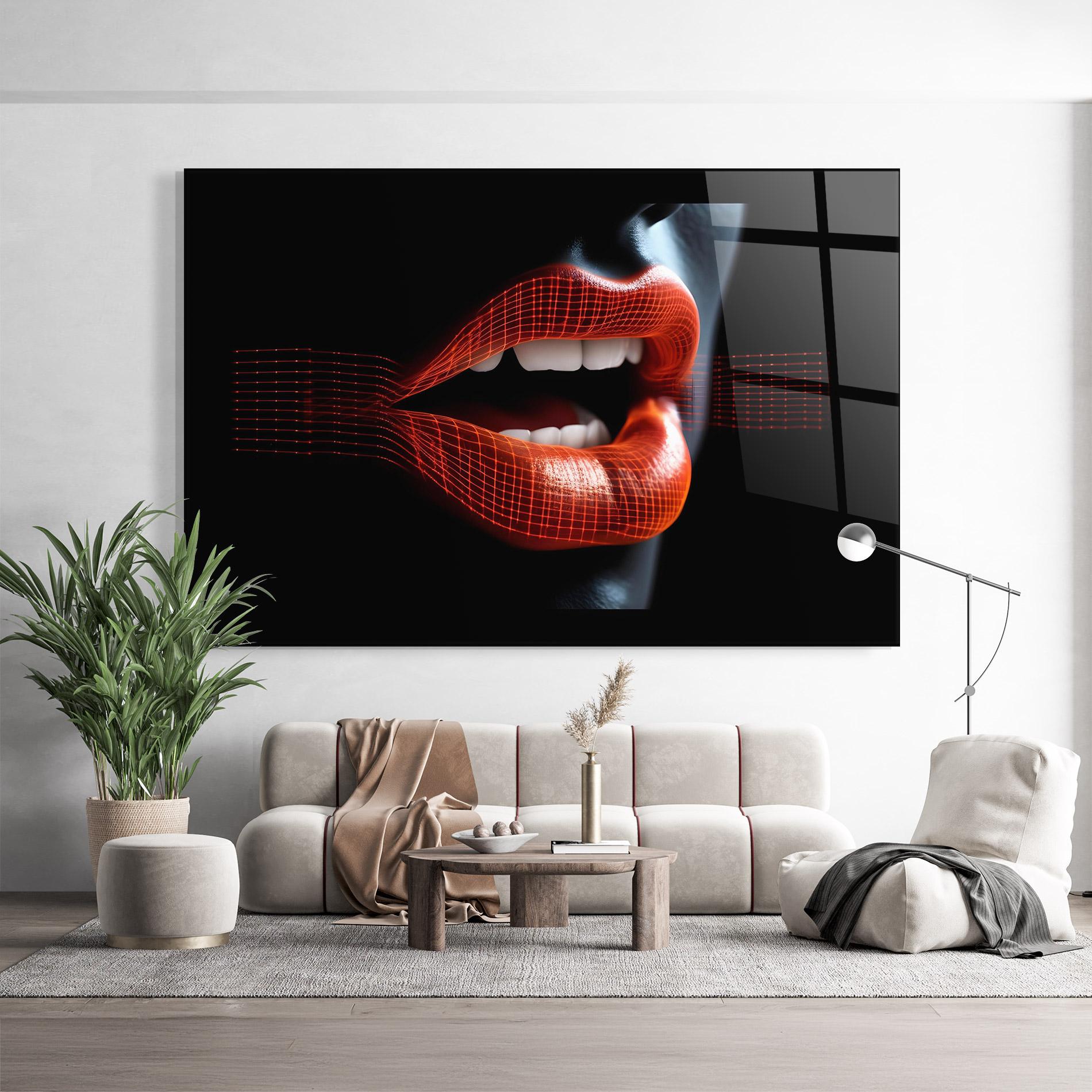 Glasbild Orange mockup 9