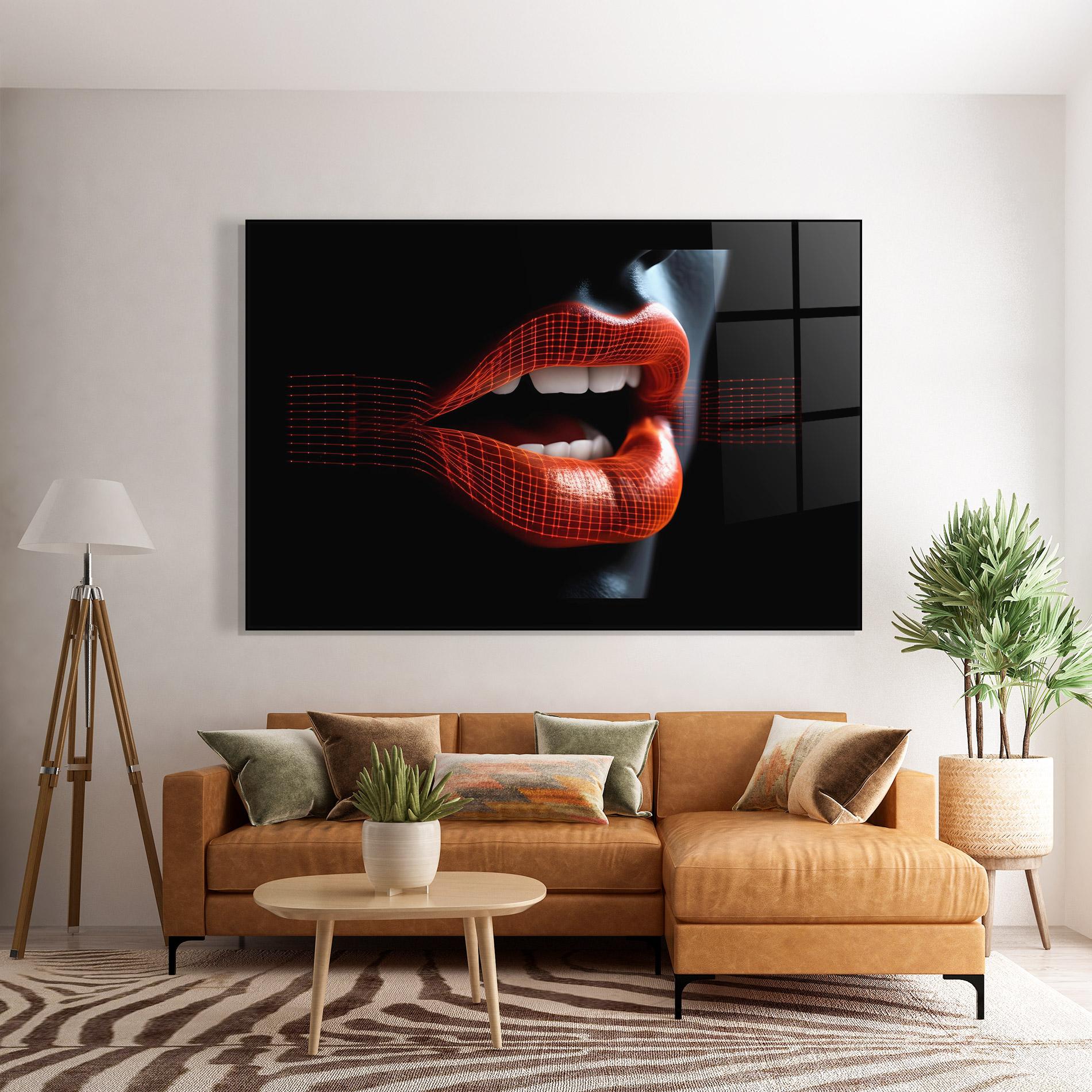 Glasbild Orange mockup 7