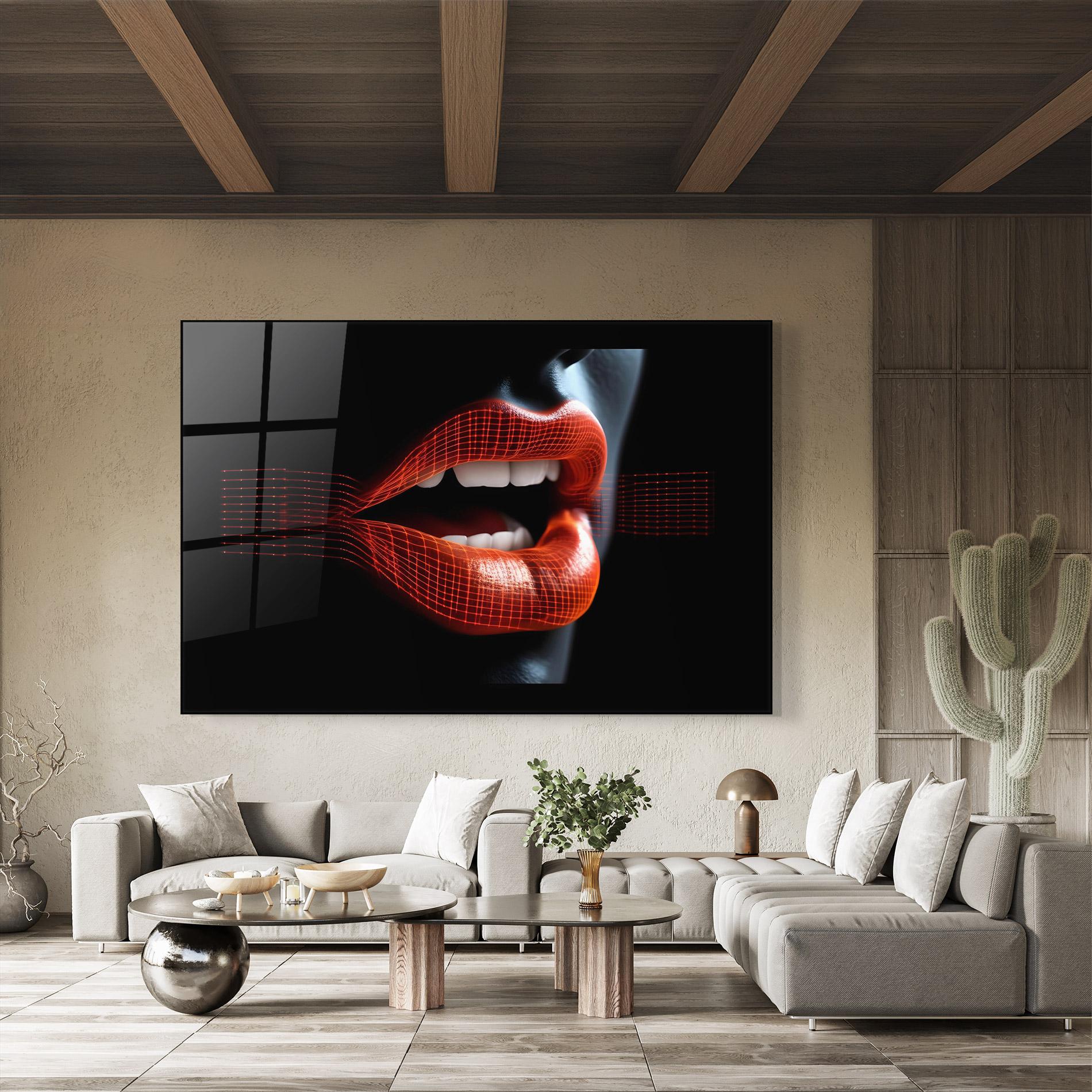 Glasbild Orange mockup 8