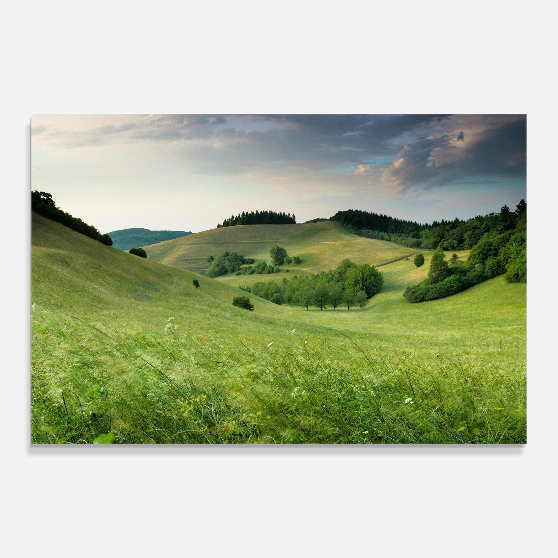 Glasbild Green Field View mockup 0