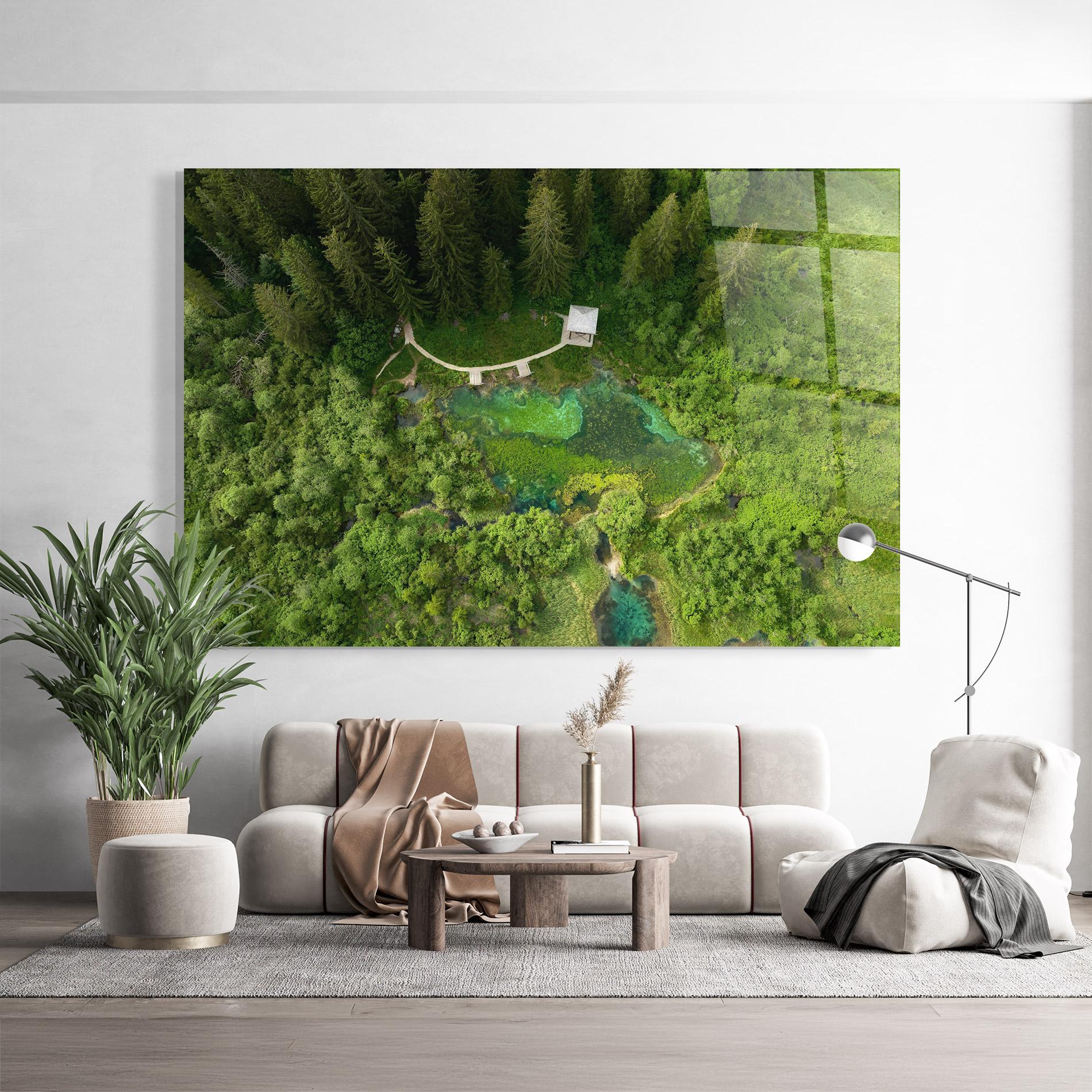 Glasbild Forest Pretty View mockup 9