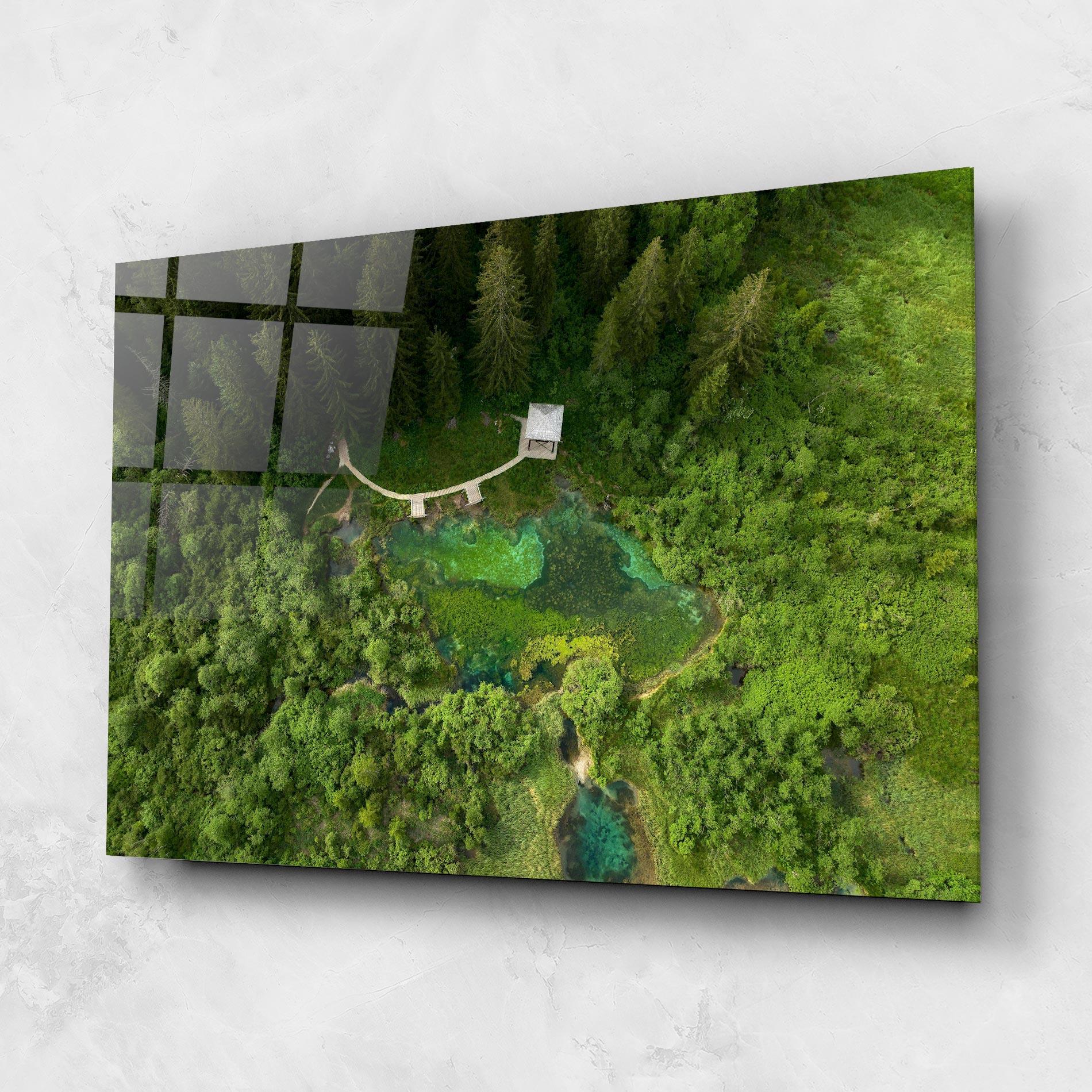 Glasbild Forest Pretty View mockup 1