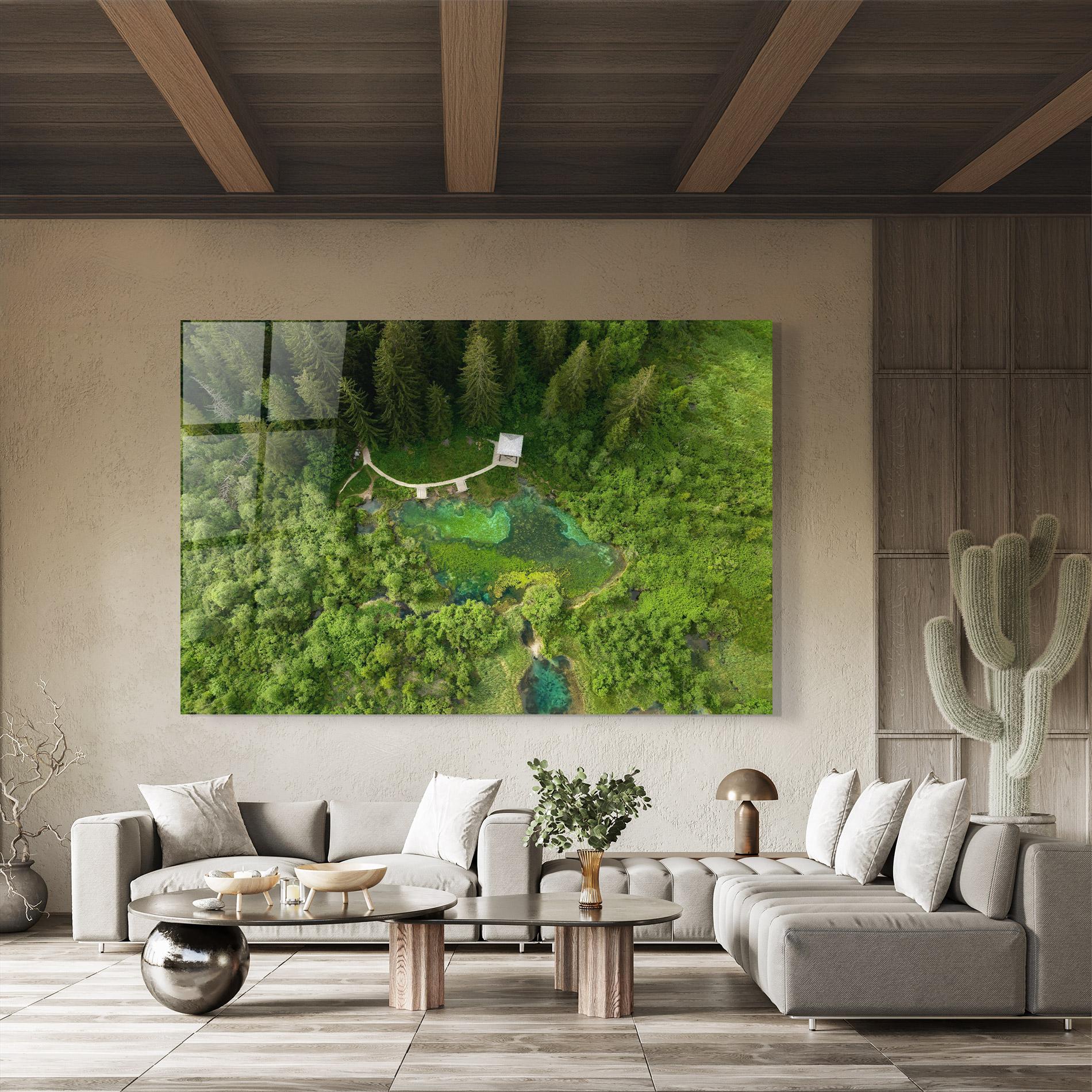 Glasbild Forest Pretty View mockup 8