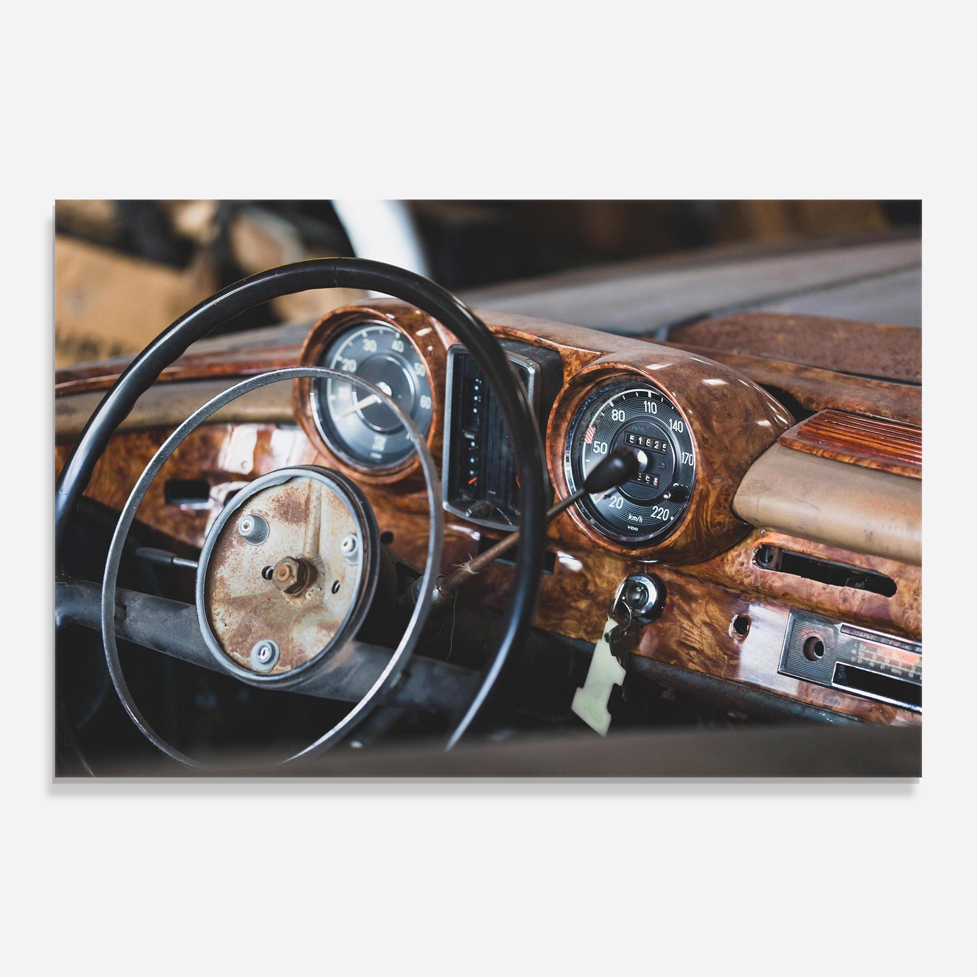 Glasbild Brown Clean Car mockup 0