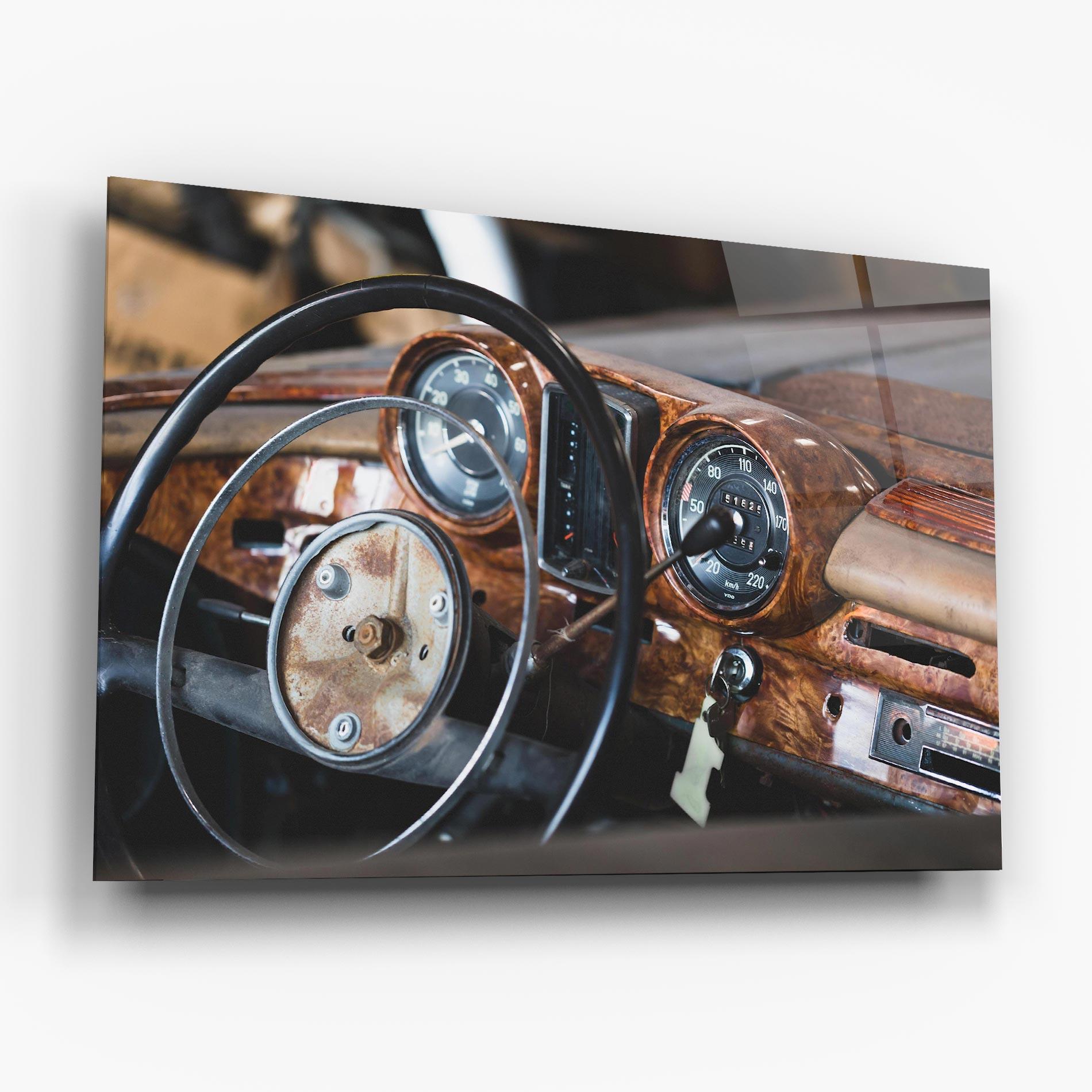 Glasbild Brown Clean Car mockup 6