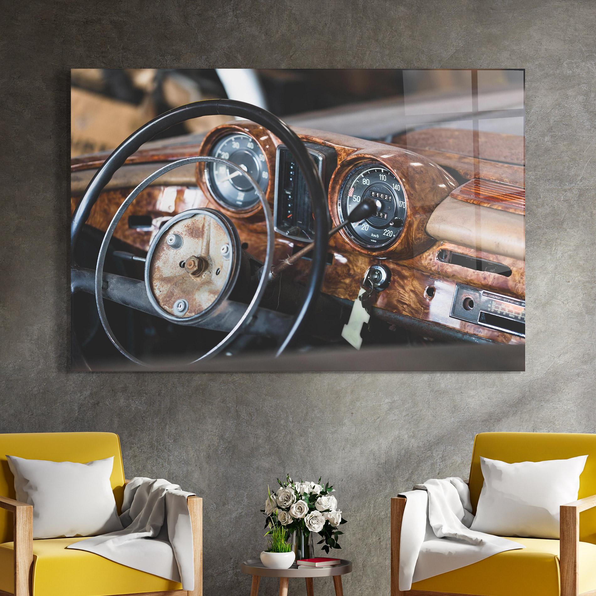 Glasbild Brown Clean Car mockup 4