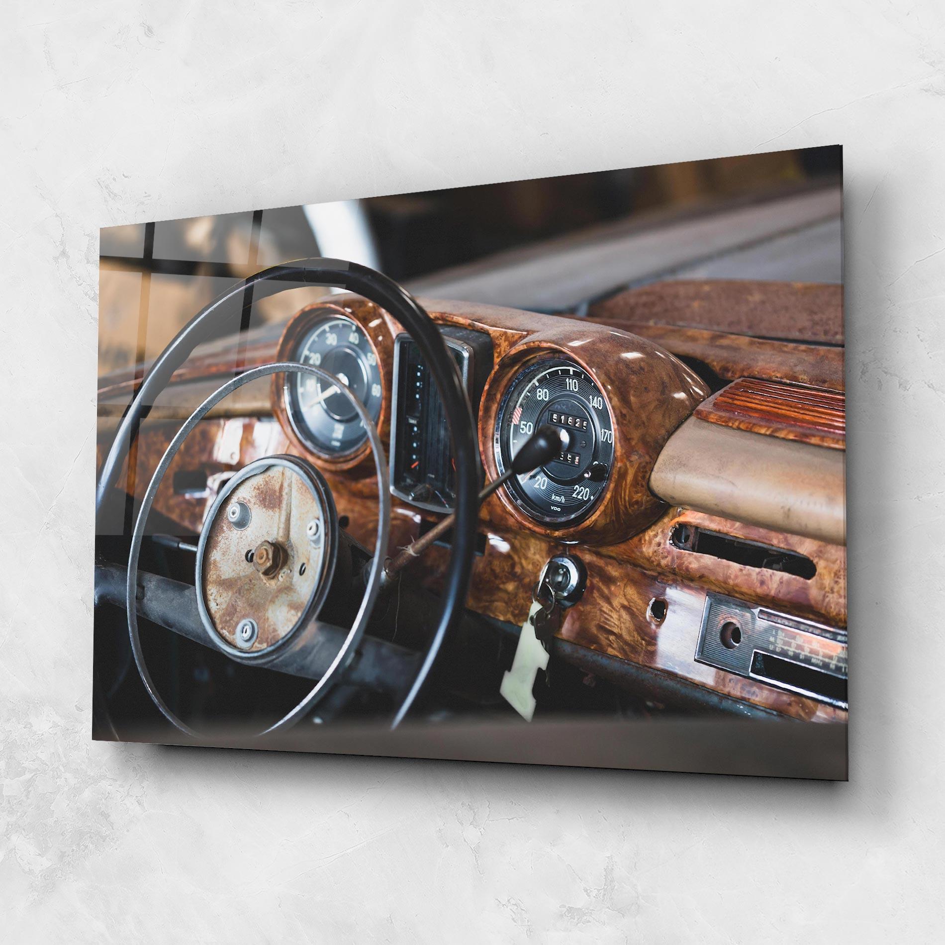 Glasbild Brown Clean Car mockup 1