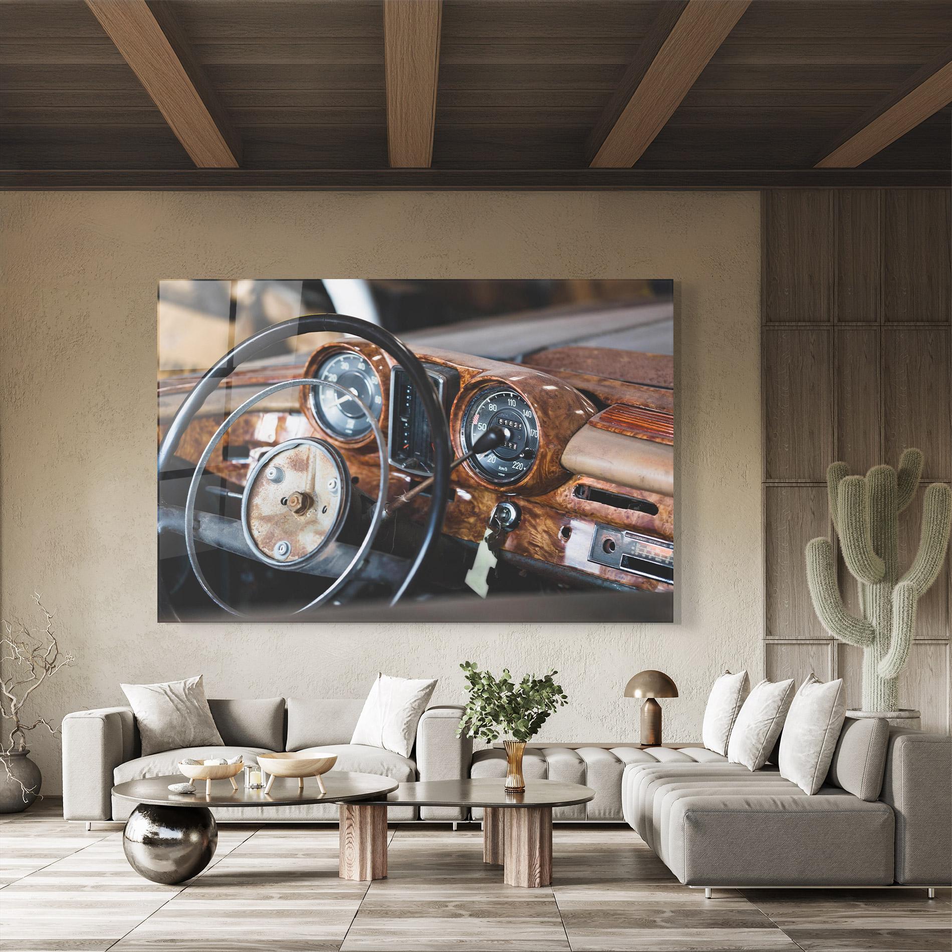 Glasbild Brown Clean Car mockup 8