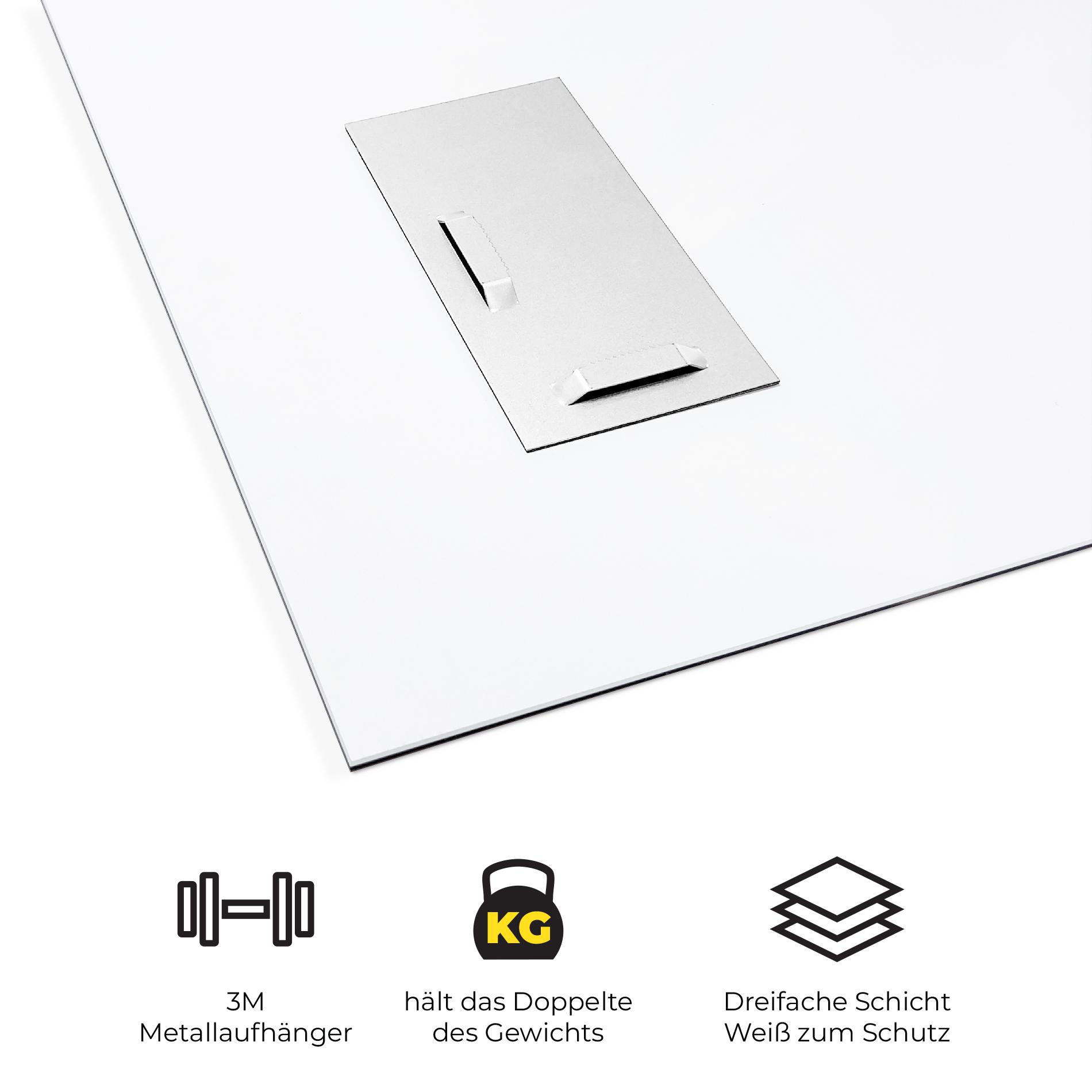 Glasbild Black Shade Triangle mockup 5