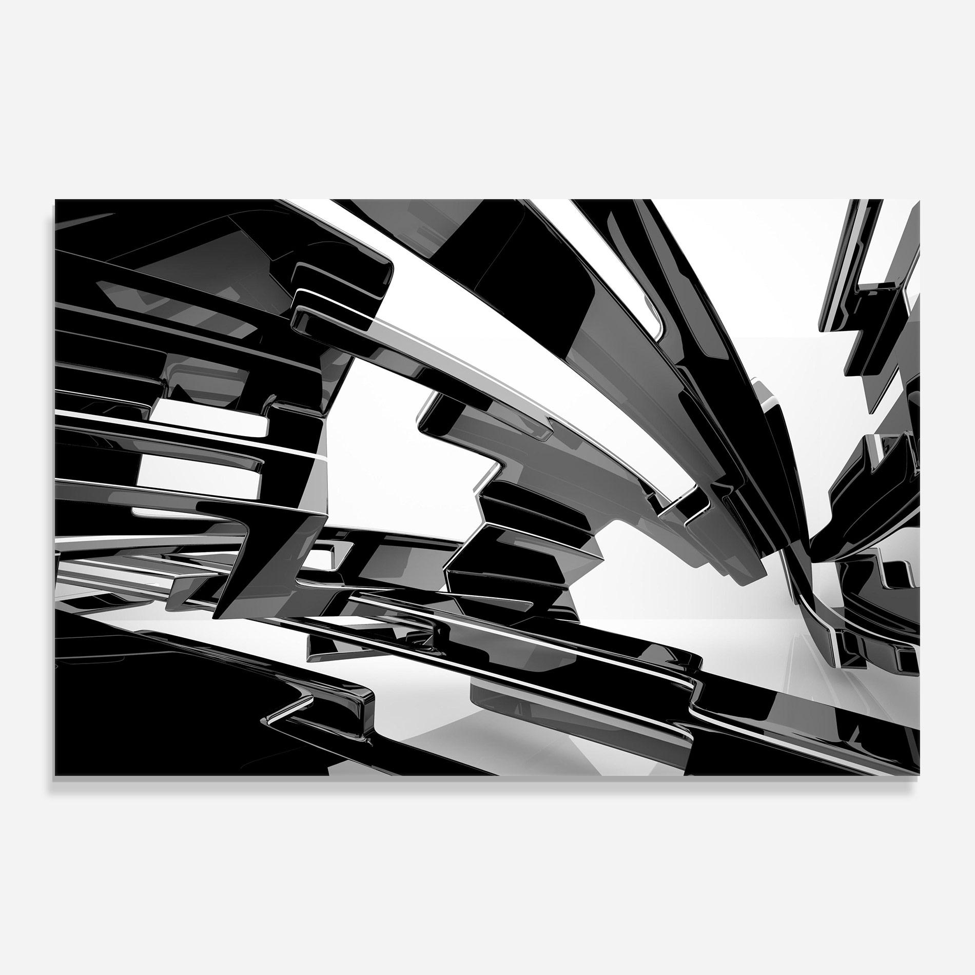 Glasbild Glossy Sculpture mockup 0