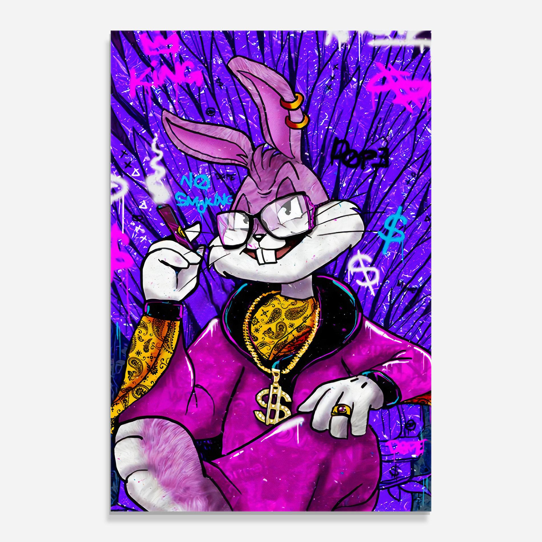 Glasbild Boss Buny mockup 0