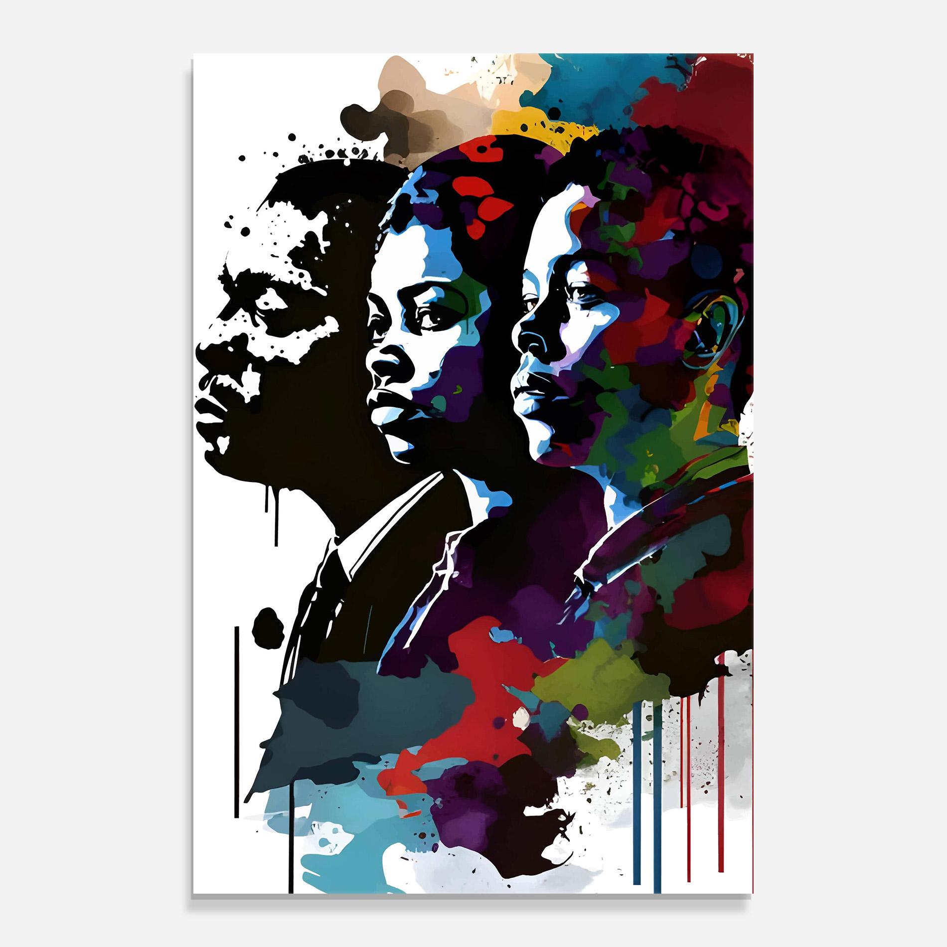 Glasbild Family Color Art mockup 0