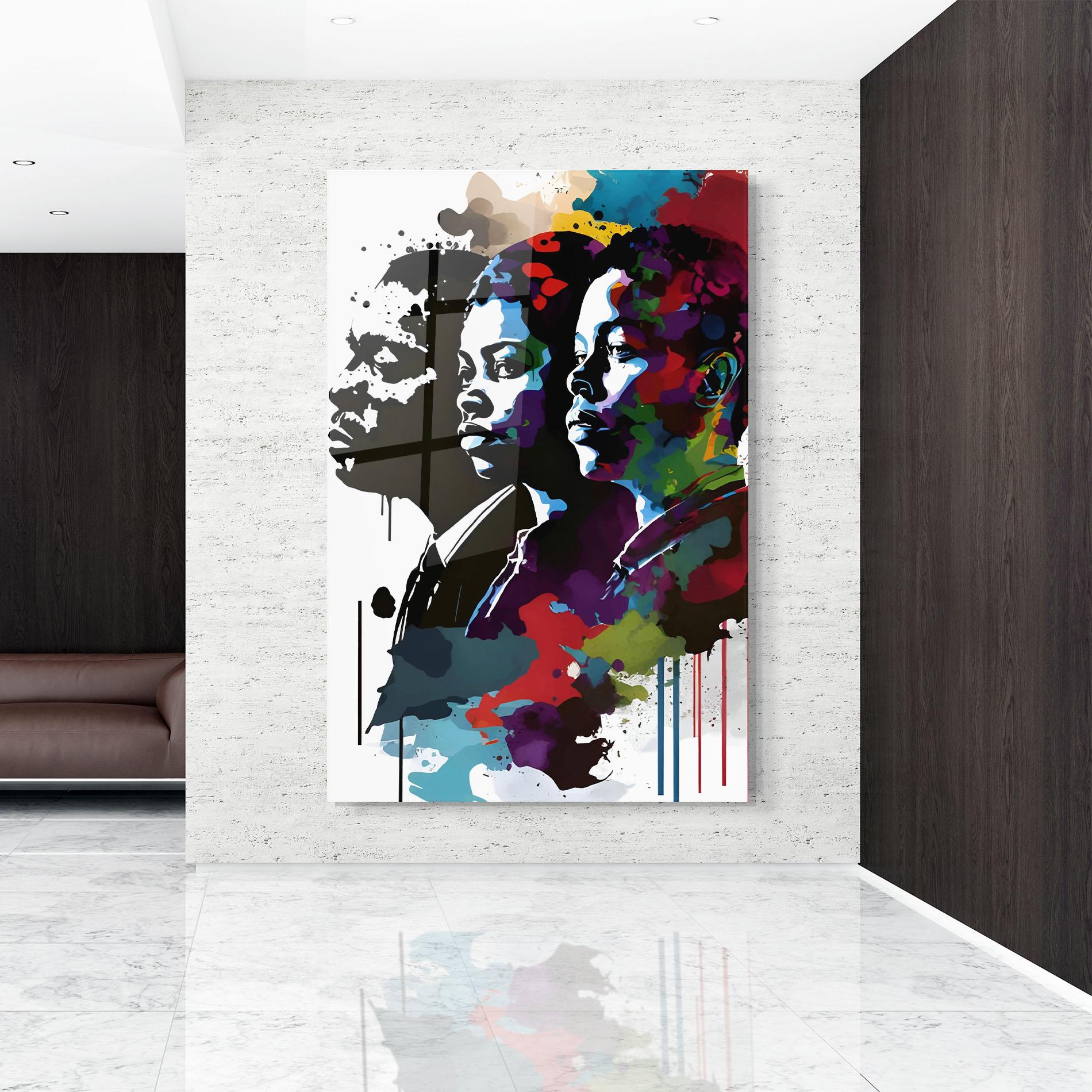 Glasbild Family Color Art mockup 9