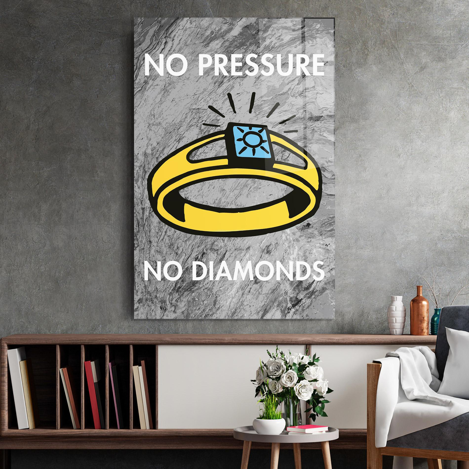 Glasbild Diamonds mockup 2