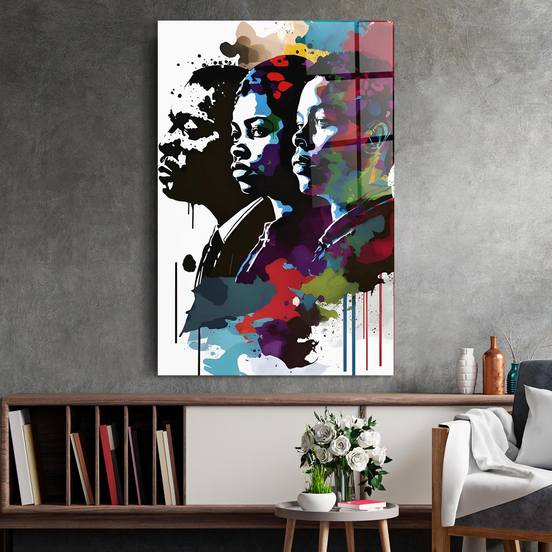 Glasbild Family Color Art mockup 2