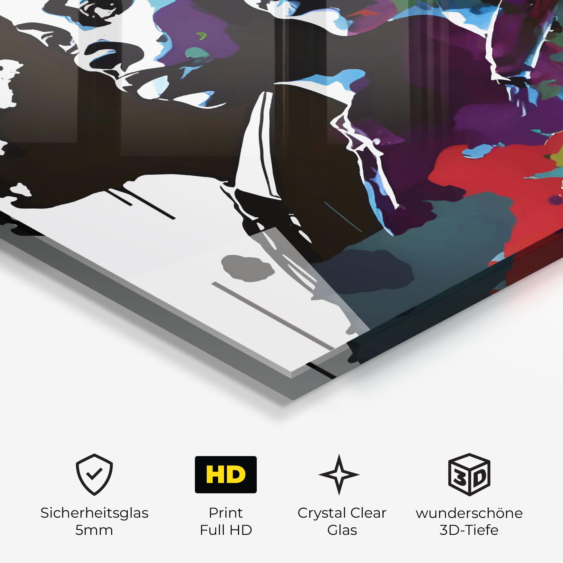 Glasbild Family Color Art mockup 3