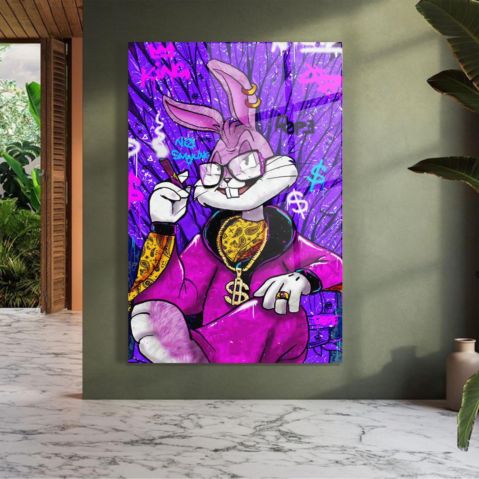 Glasbild Boss Buny mockup 7