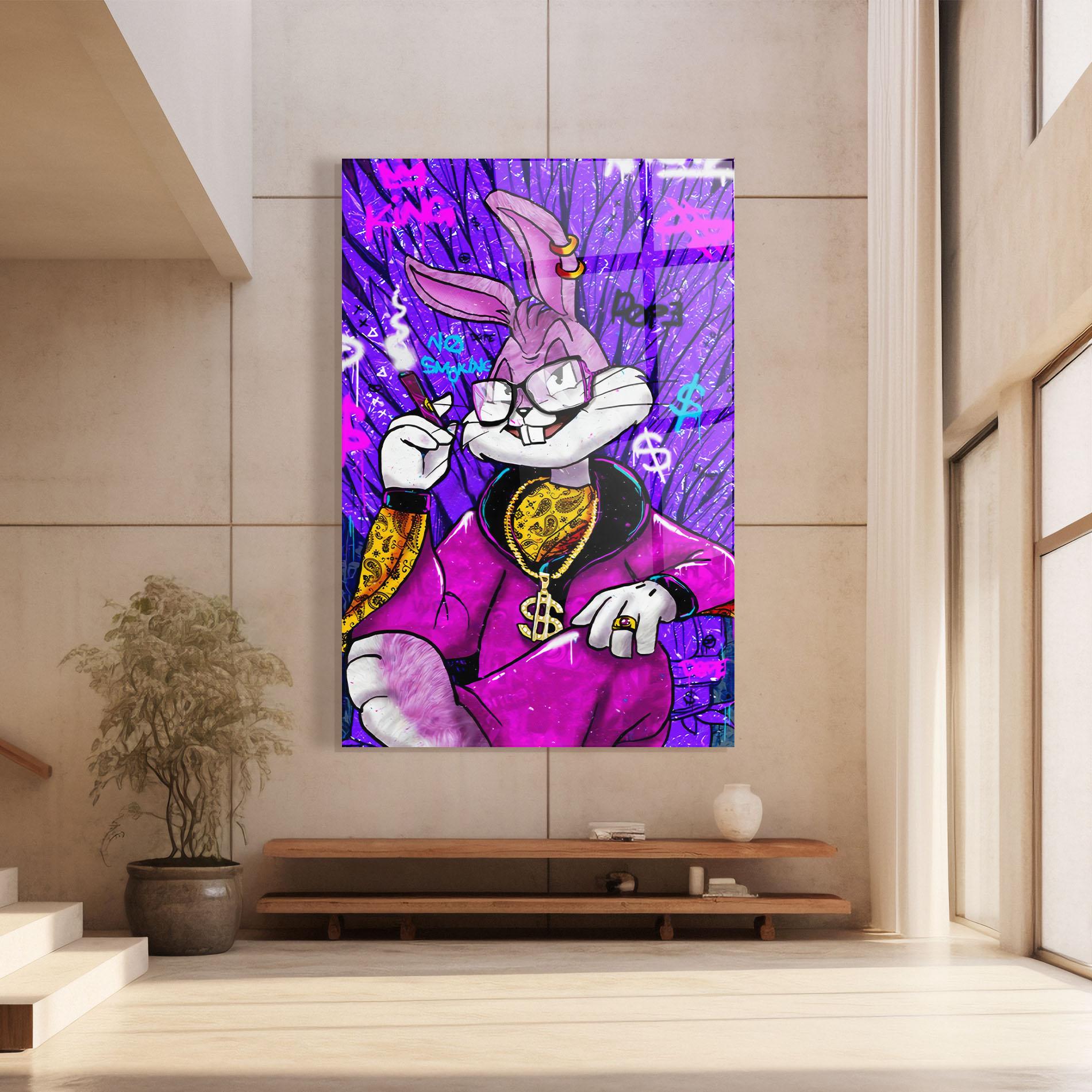 Glasbild Boss Buny mockup 8