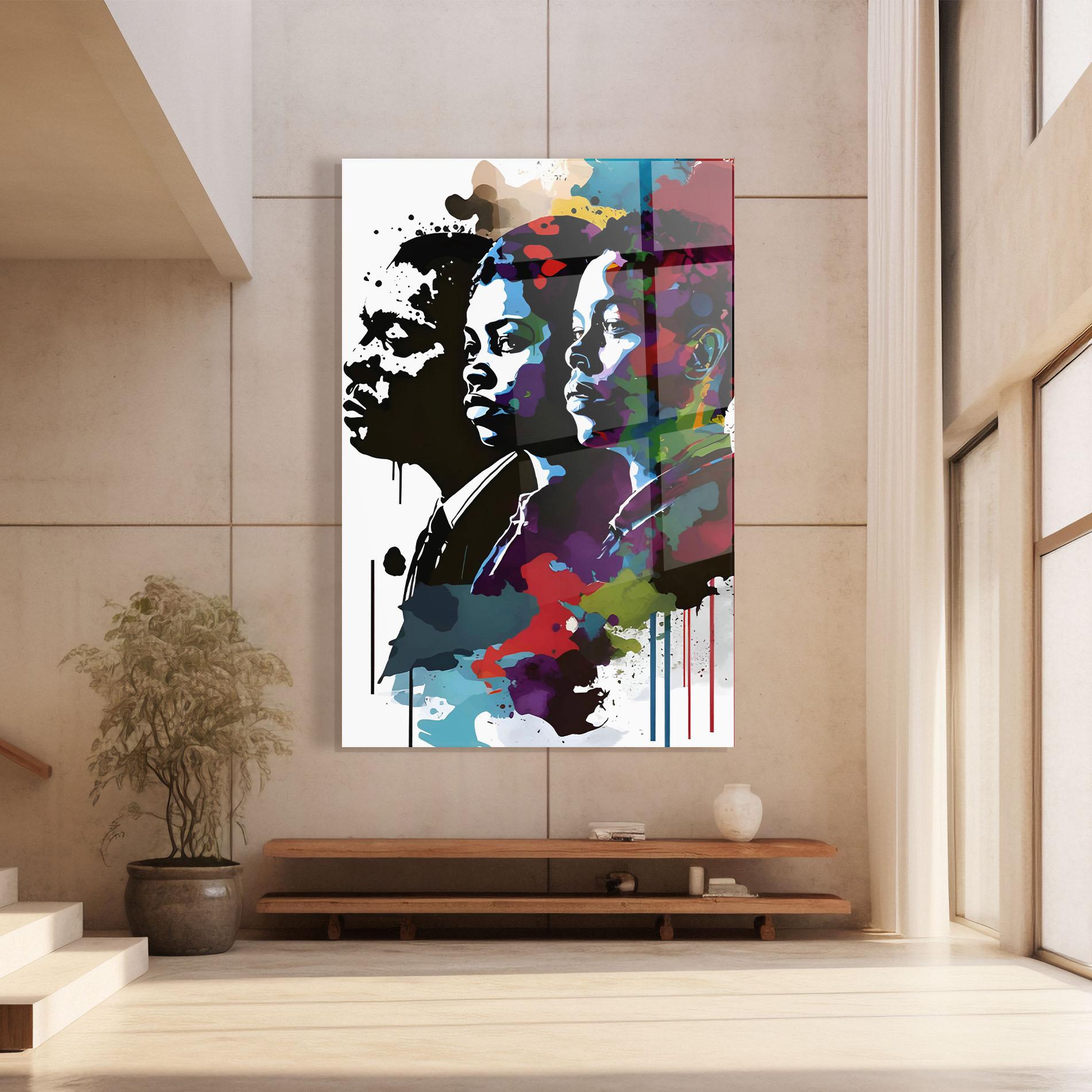 Glasbild Family Color Art mockup 8