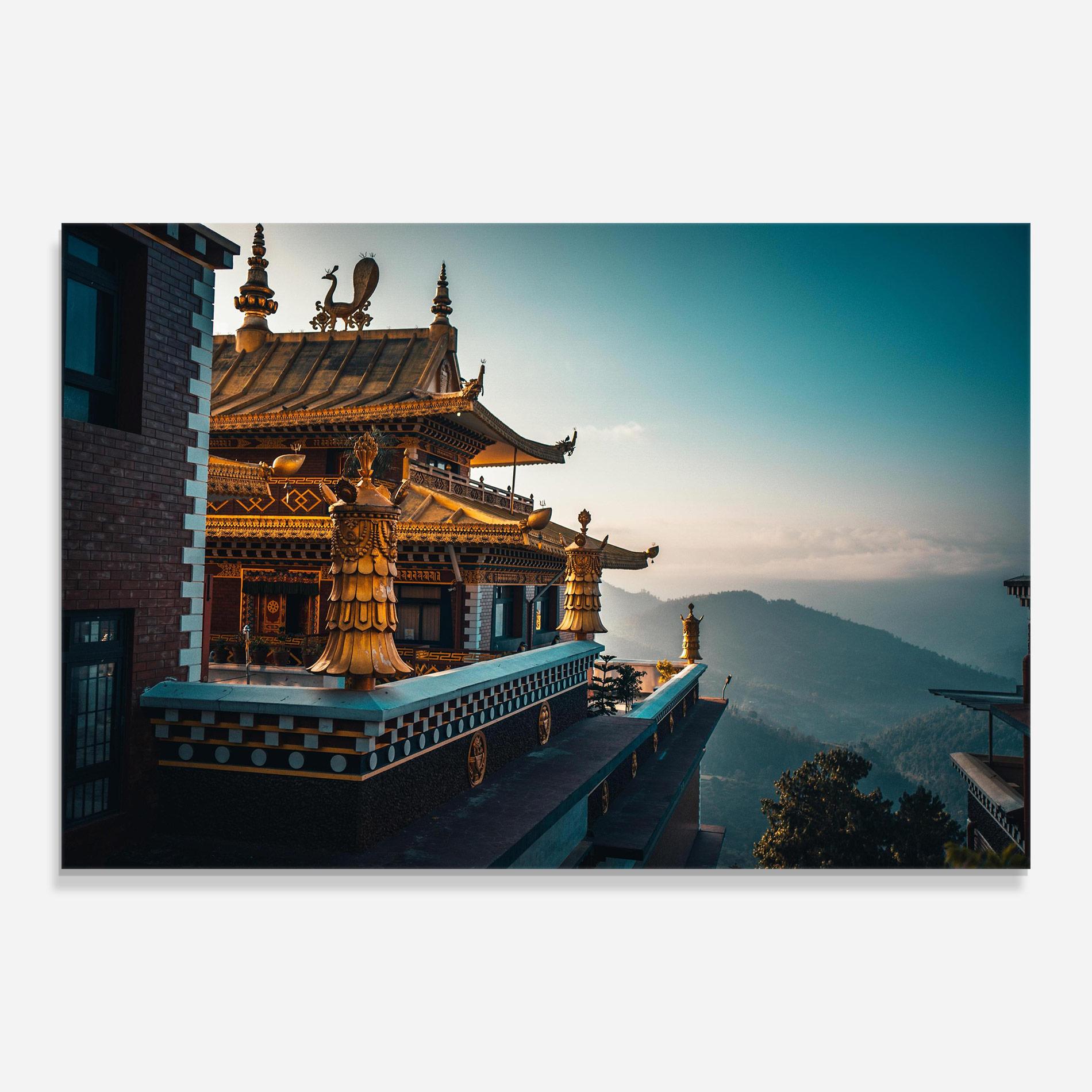 Glasbild Namo Buddha mockup 0