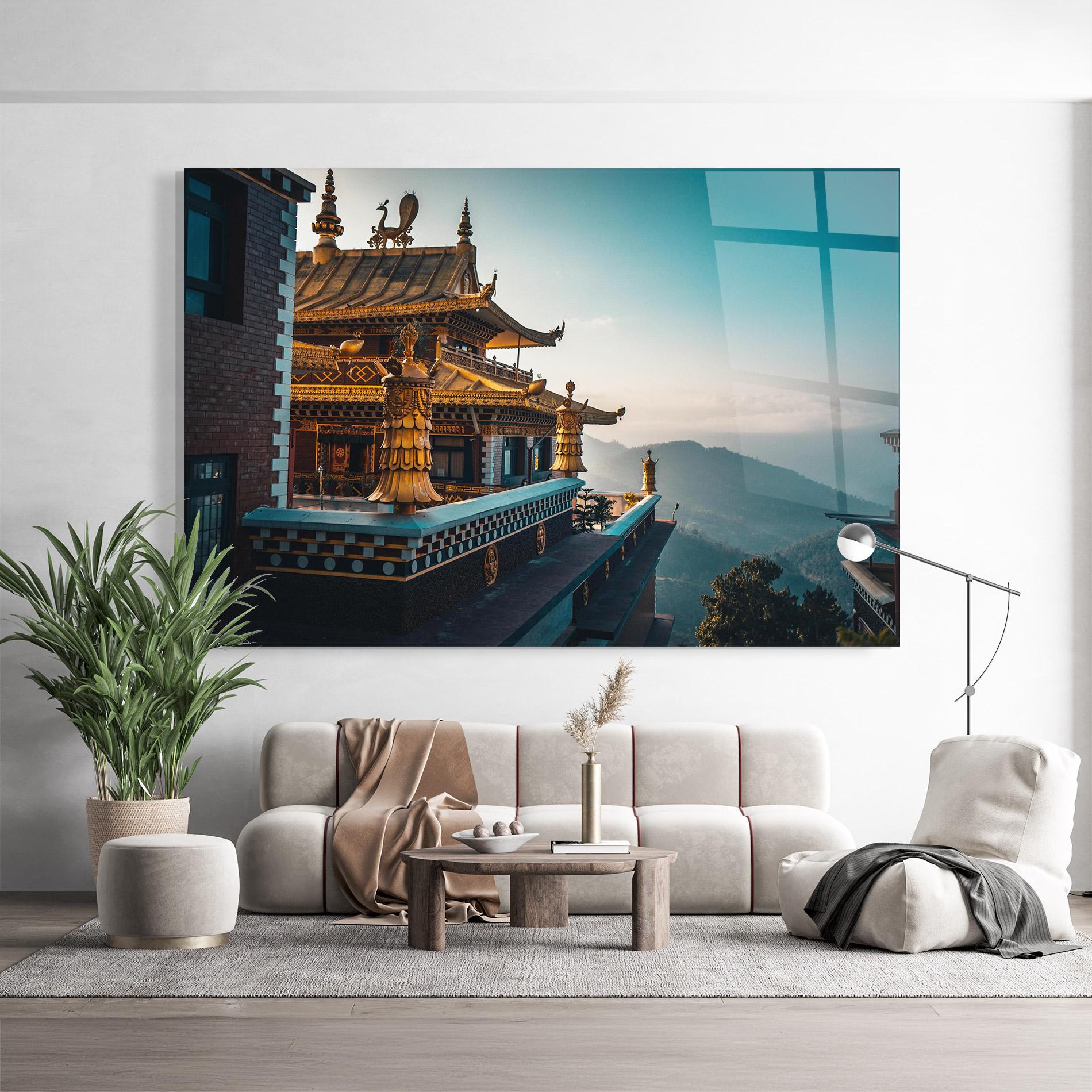 Glasbild Namo Buddha mockup 9