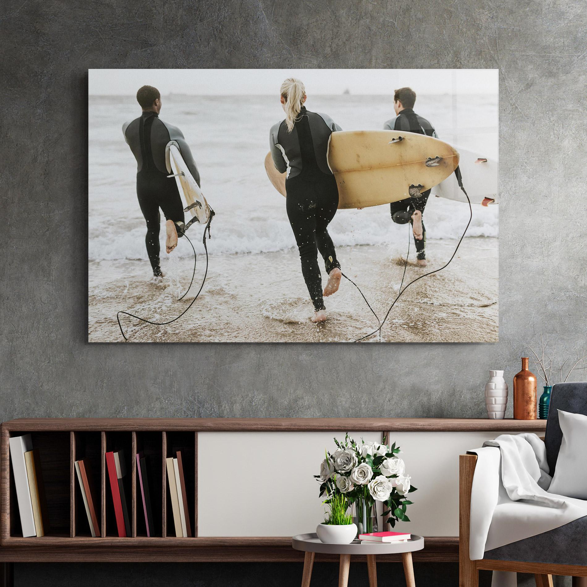 Glasbild Australian Beach mockup 2