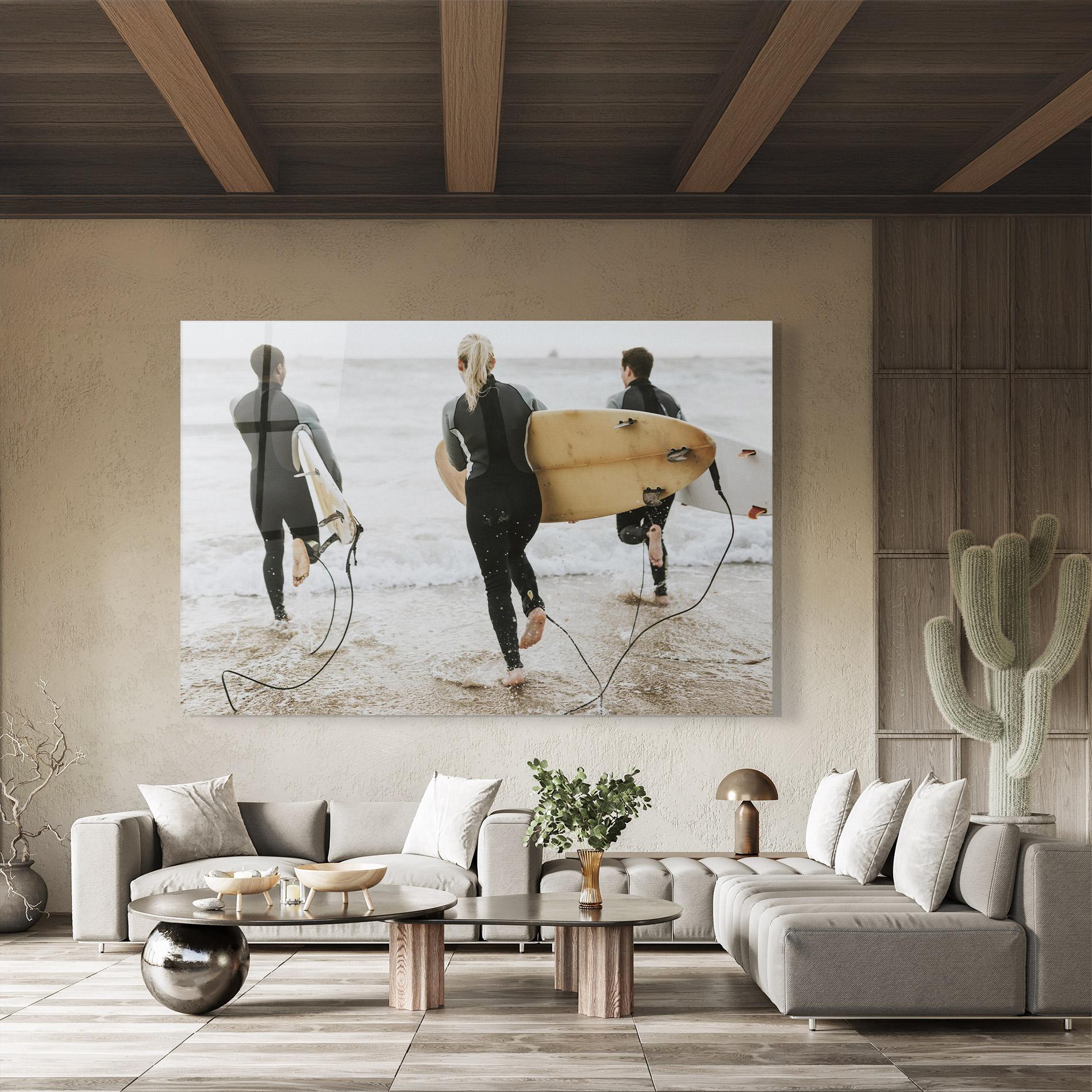 Glasbild Australian Beach mockup 8