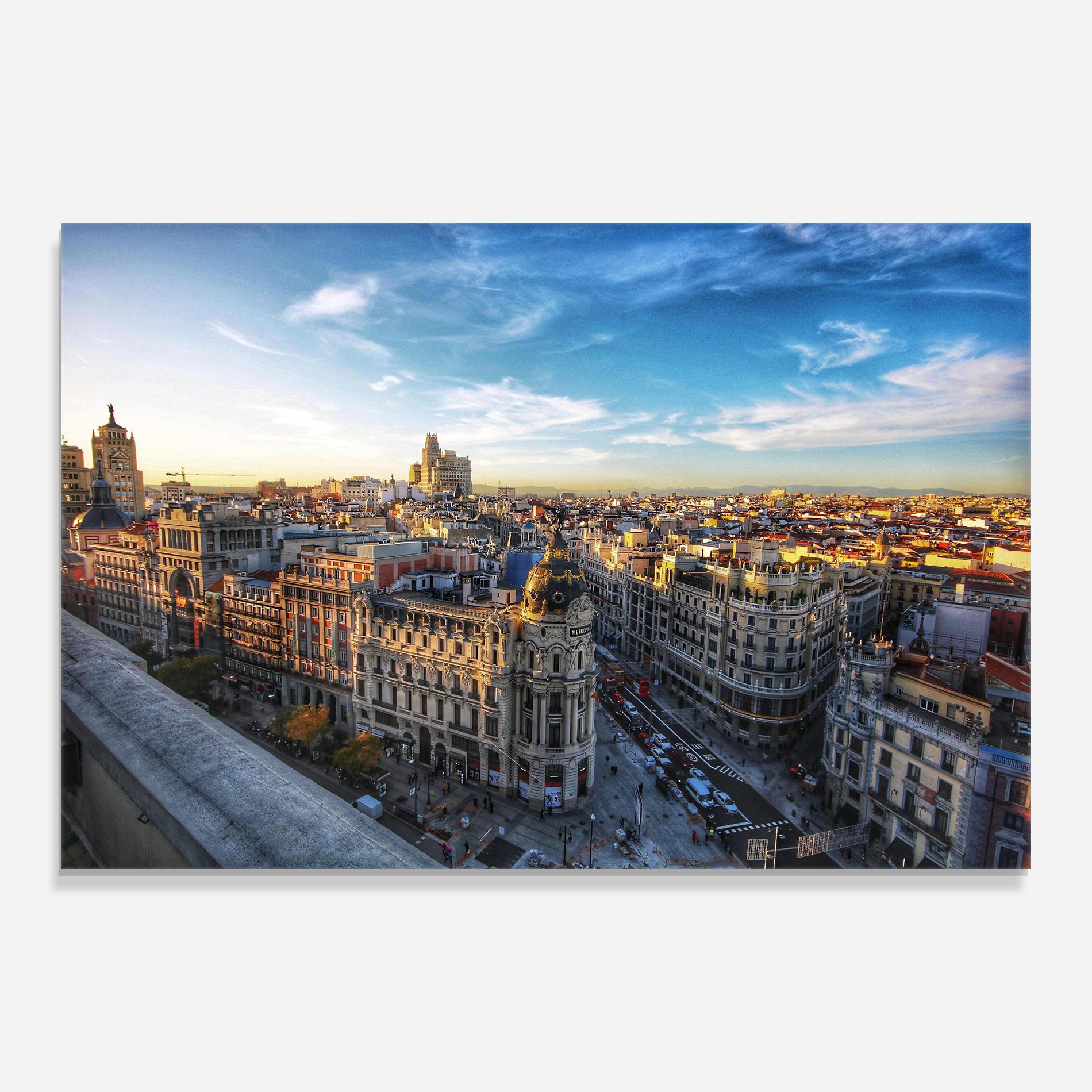 Glasbild Madrid View mockup 0