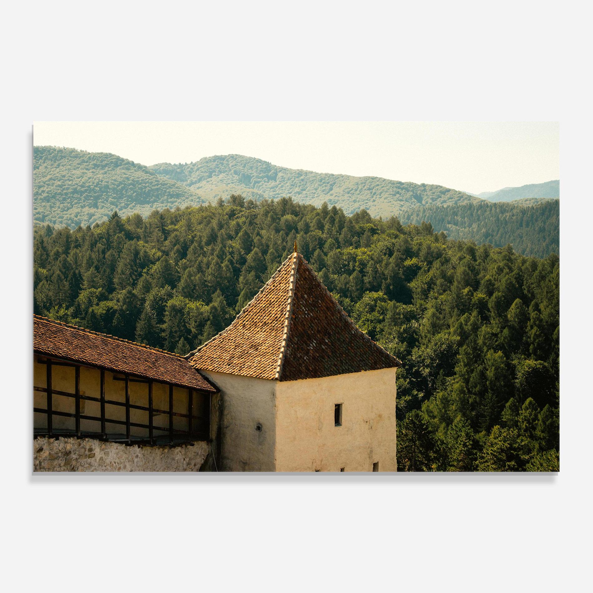 Glasbild Mountain Church mockup 0