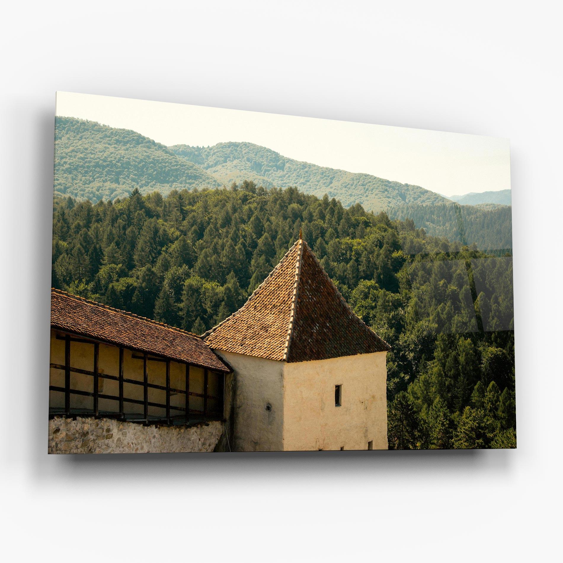 Glasbild Mountain Church mockup 6