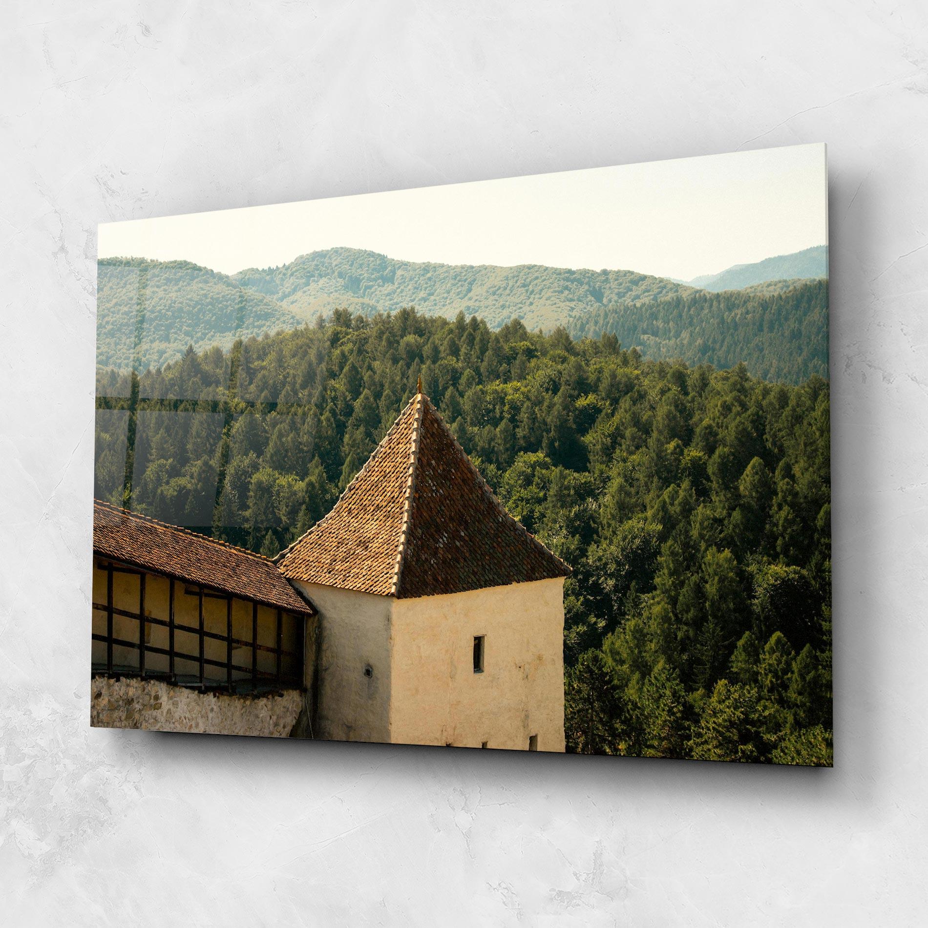 Glasbild Mountain Church mockup 1