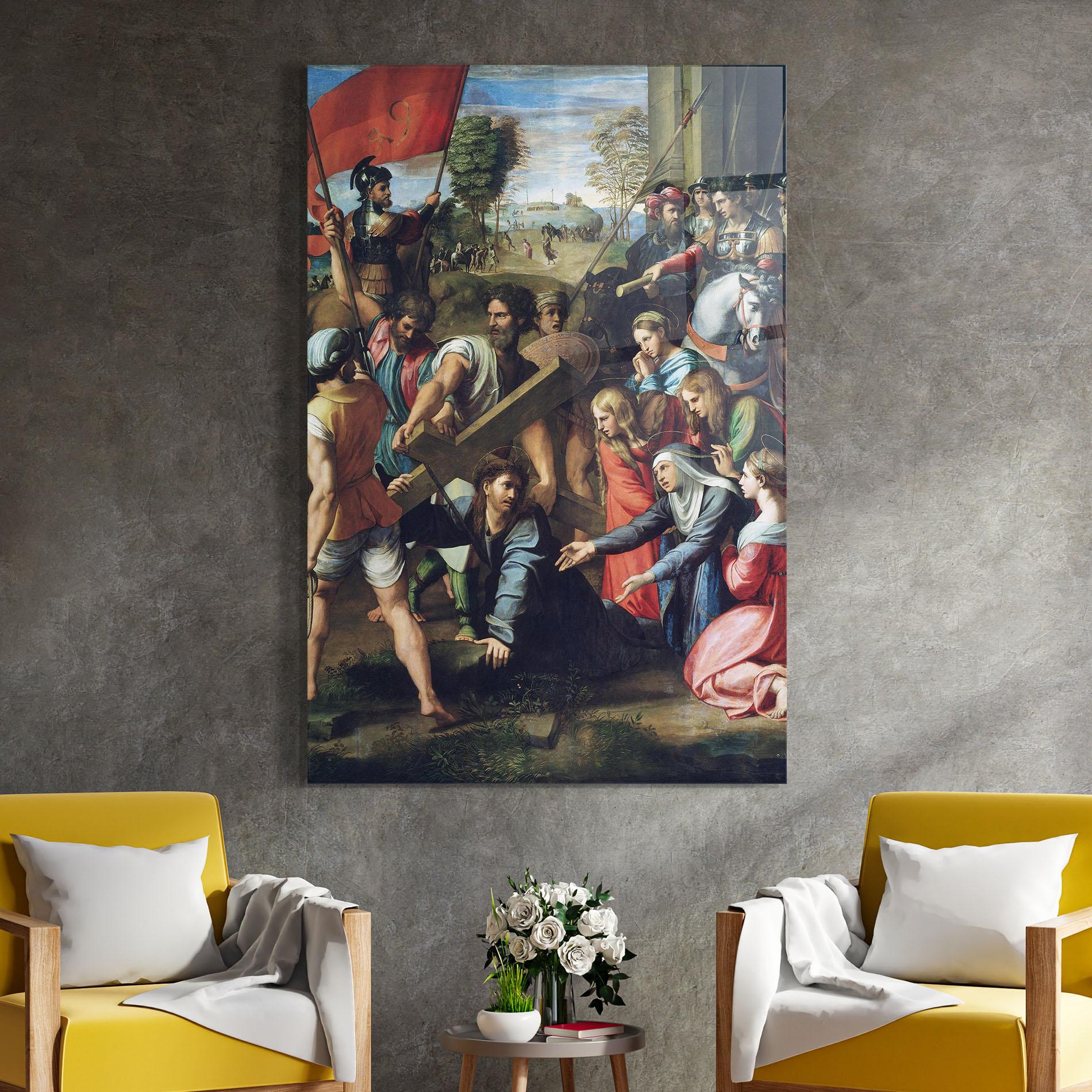 Glasbild Taking The Cross mockup 4