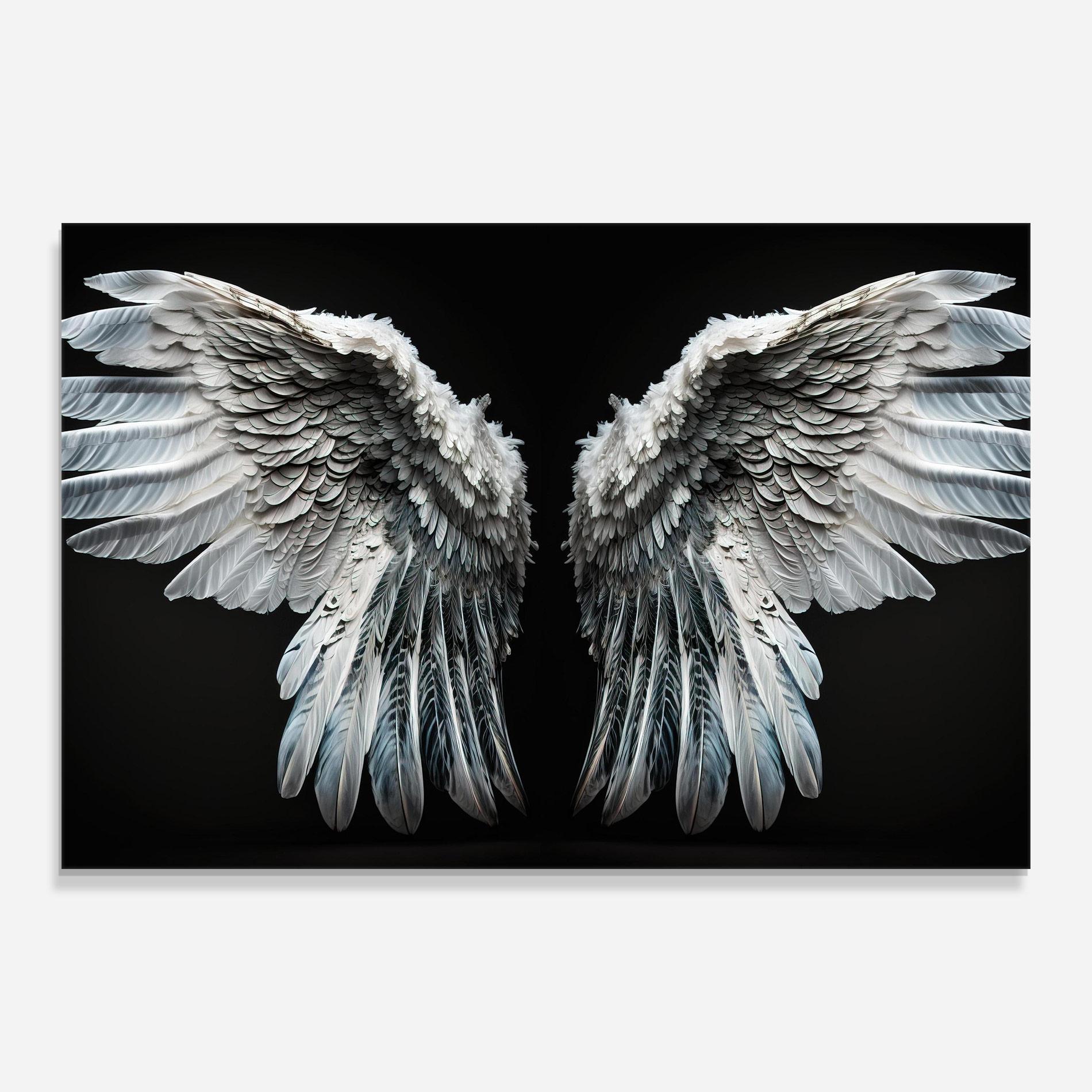 Glasbild Big Angel Wings mockup 0
