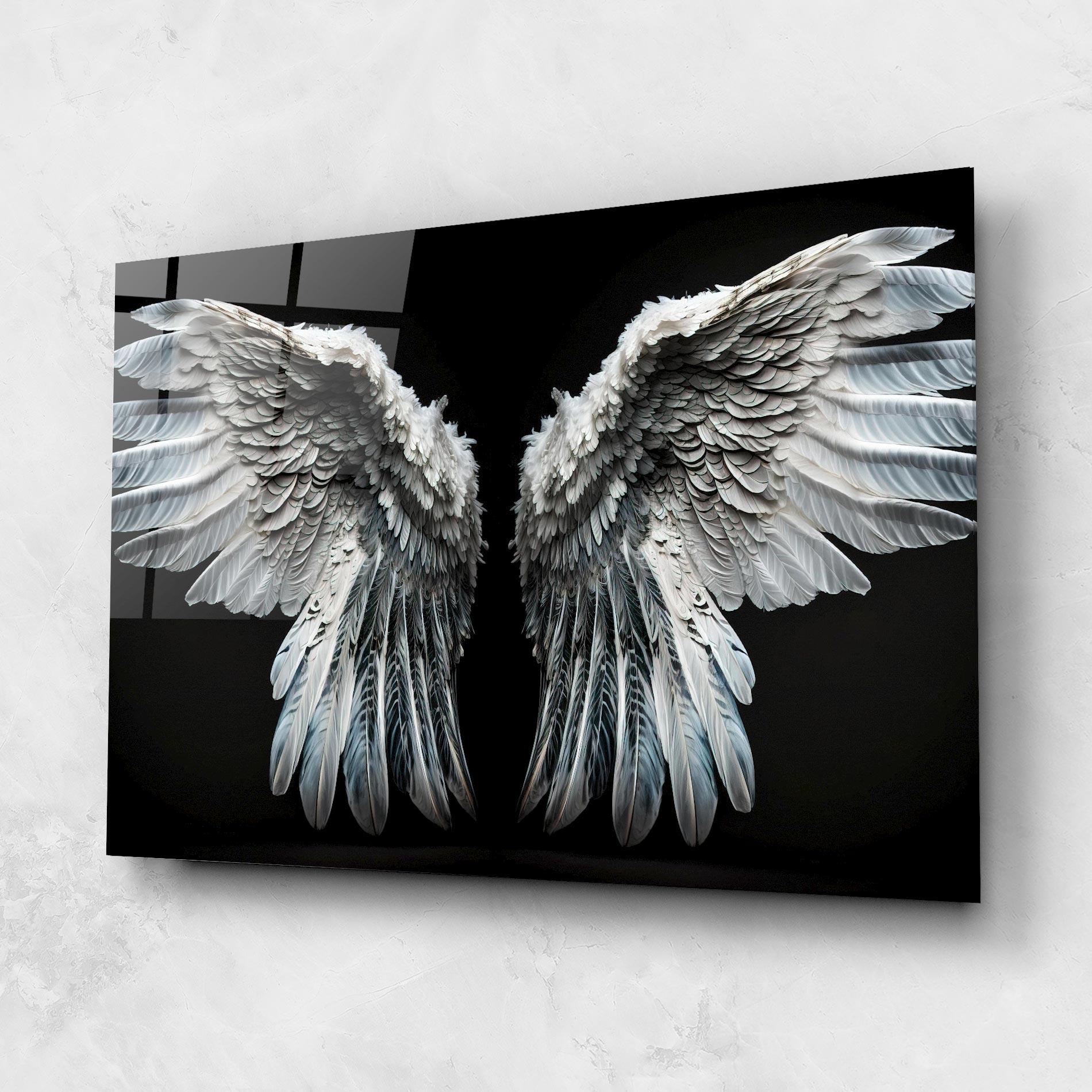 Glasbild Big Angel Wings mockup 1